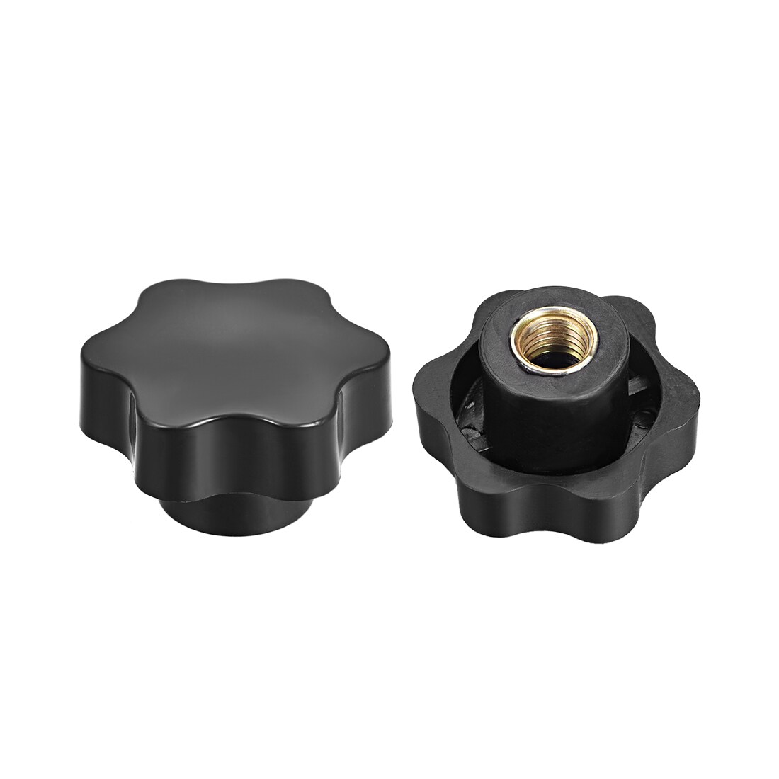Unique Bargains Clamping Handle Screw Knobs Handle M12 Threaded Star ...