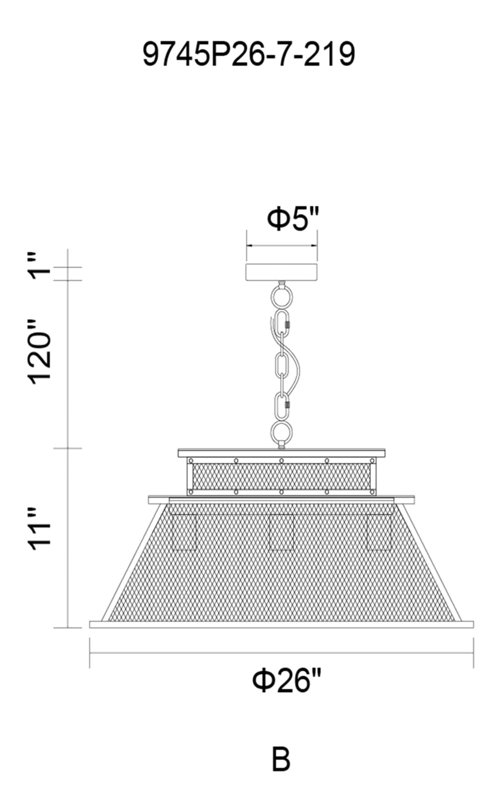 CWI Lighting 9745P26-7-219 b090015 - View #6