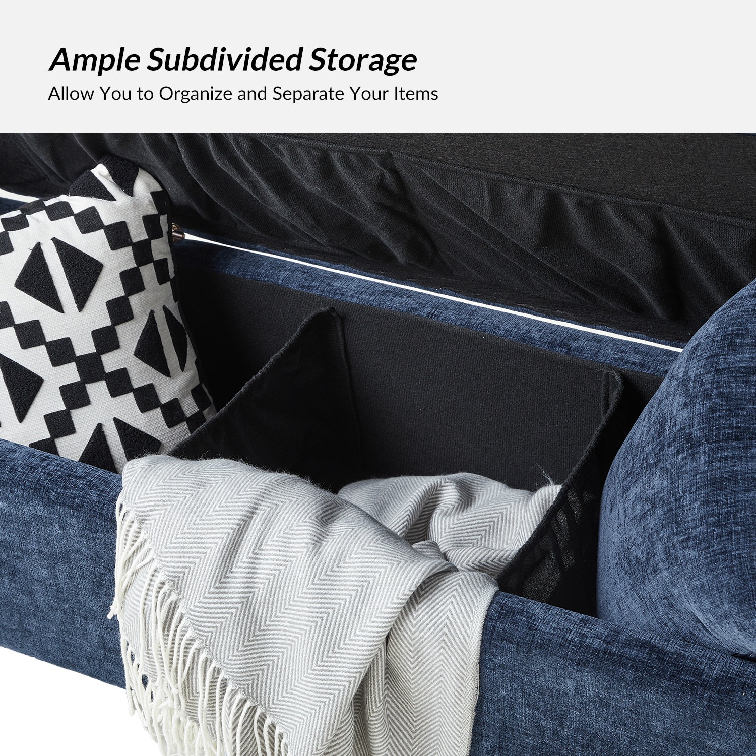 14 Karat Home BEM0876-NAV bench - View #4