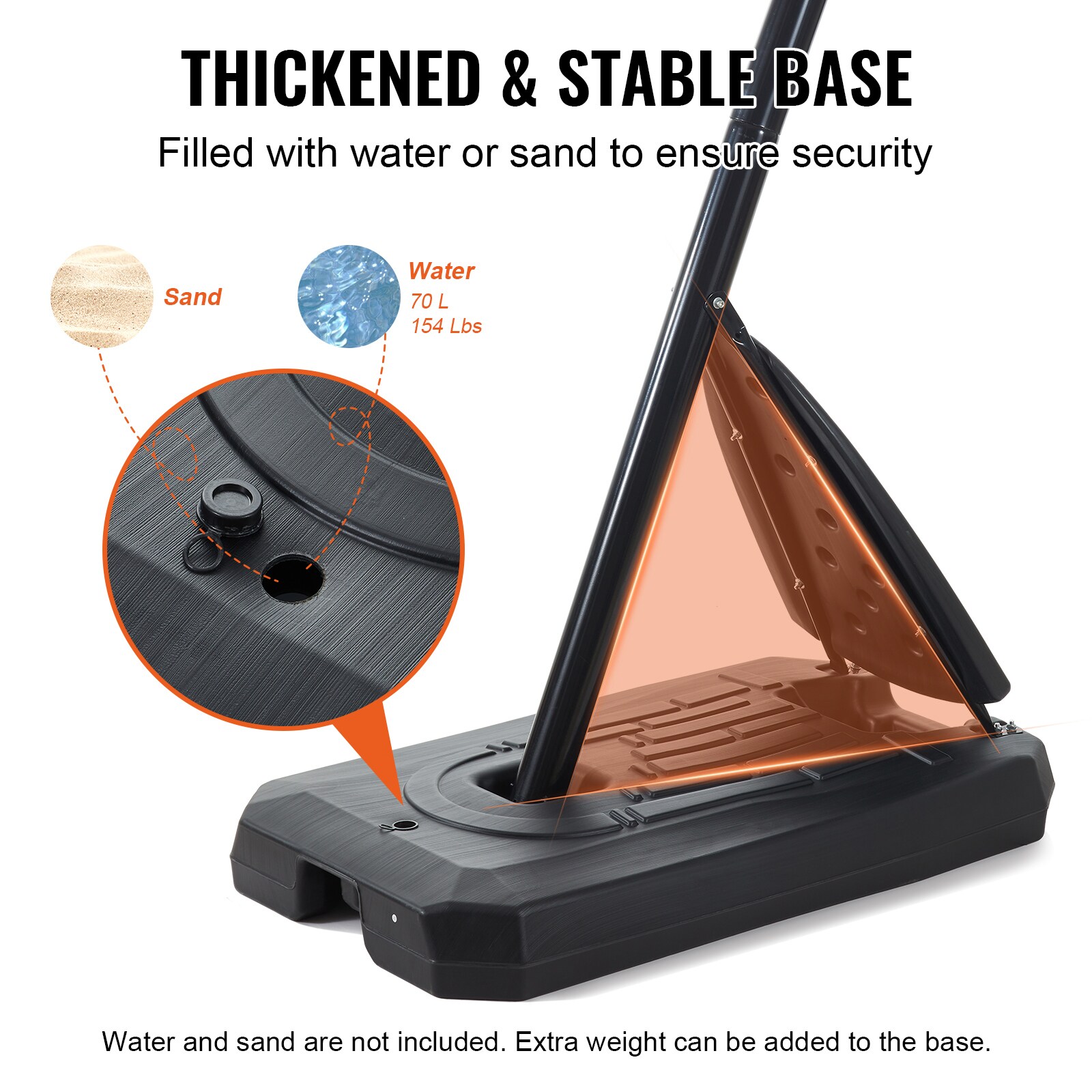 VEVOR SCLQK50CSYQJ00814V0 Basketball-System - View #3