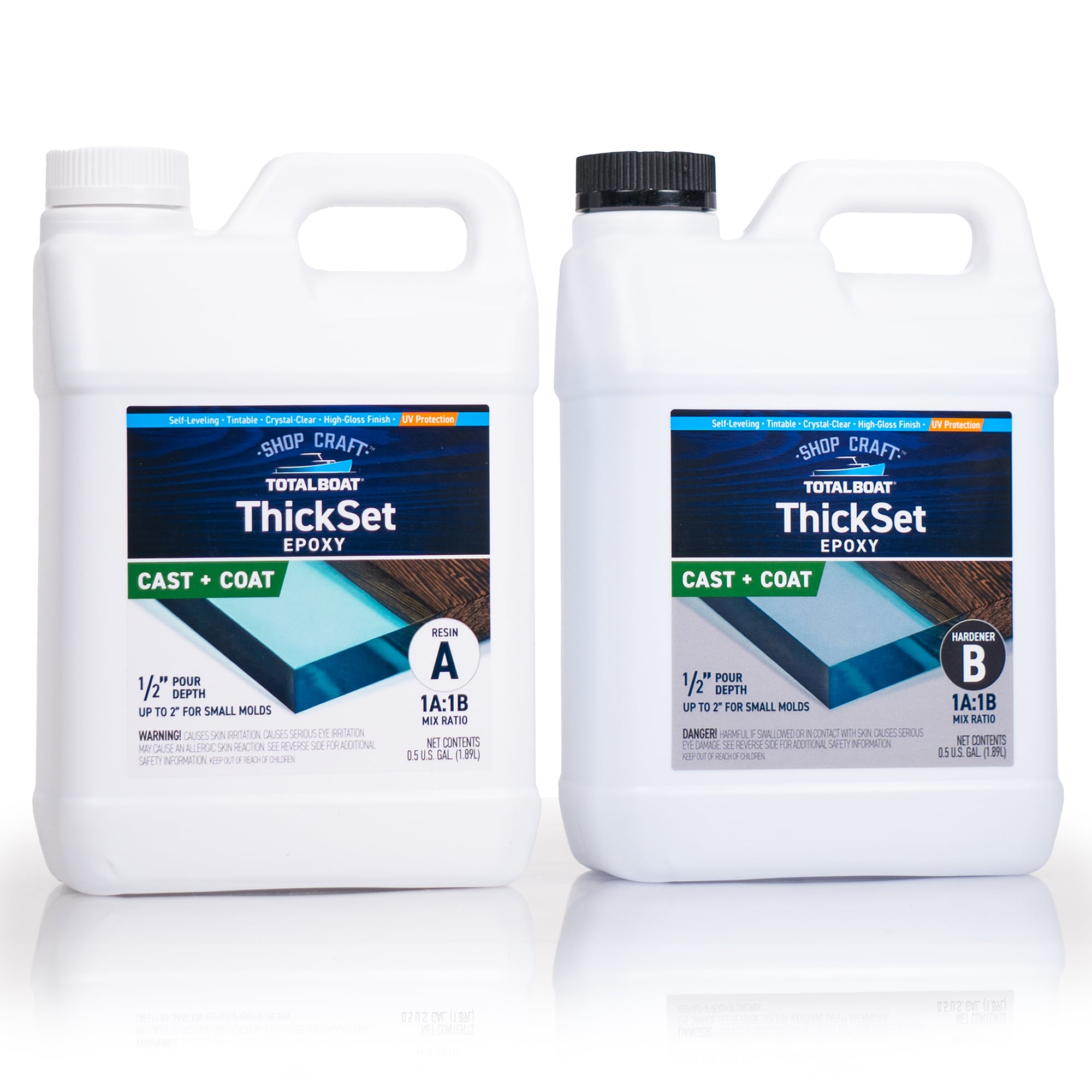 TotalBoat Clear Semi-gloss Epoxy Interior/Exterior Resin ( 1-gallon )