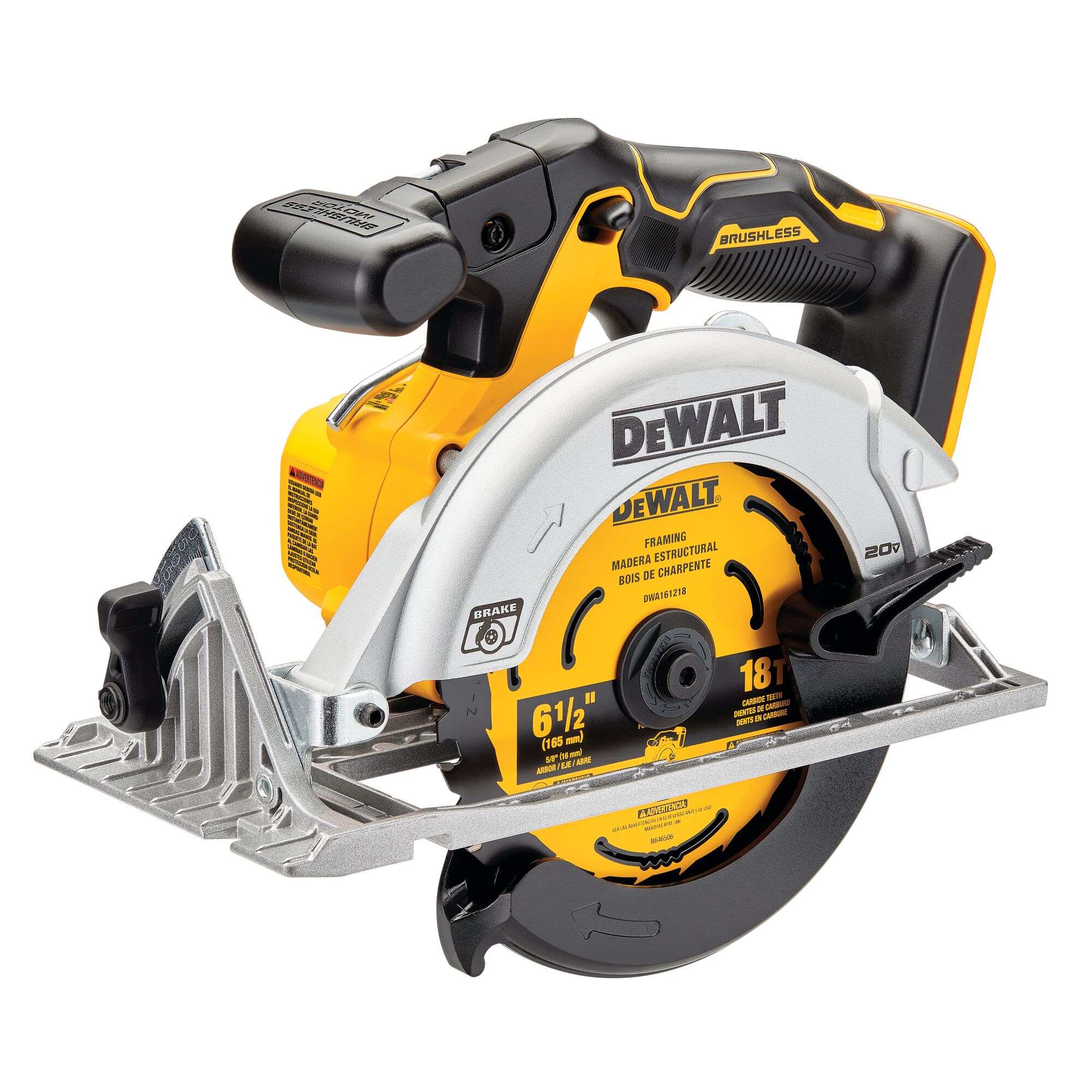 belediging Labe harpoen Shop DEWALT 20-Volt Max 6-1/2-in Cordless Circular Saw & 20V MAX Starter  Kit with POWERSTACK Compact Battery and Charger at Lowes.com