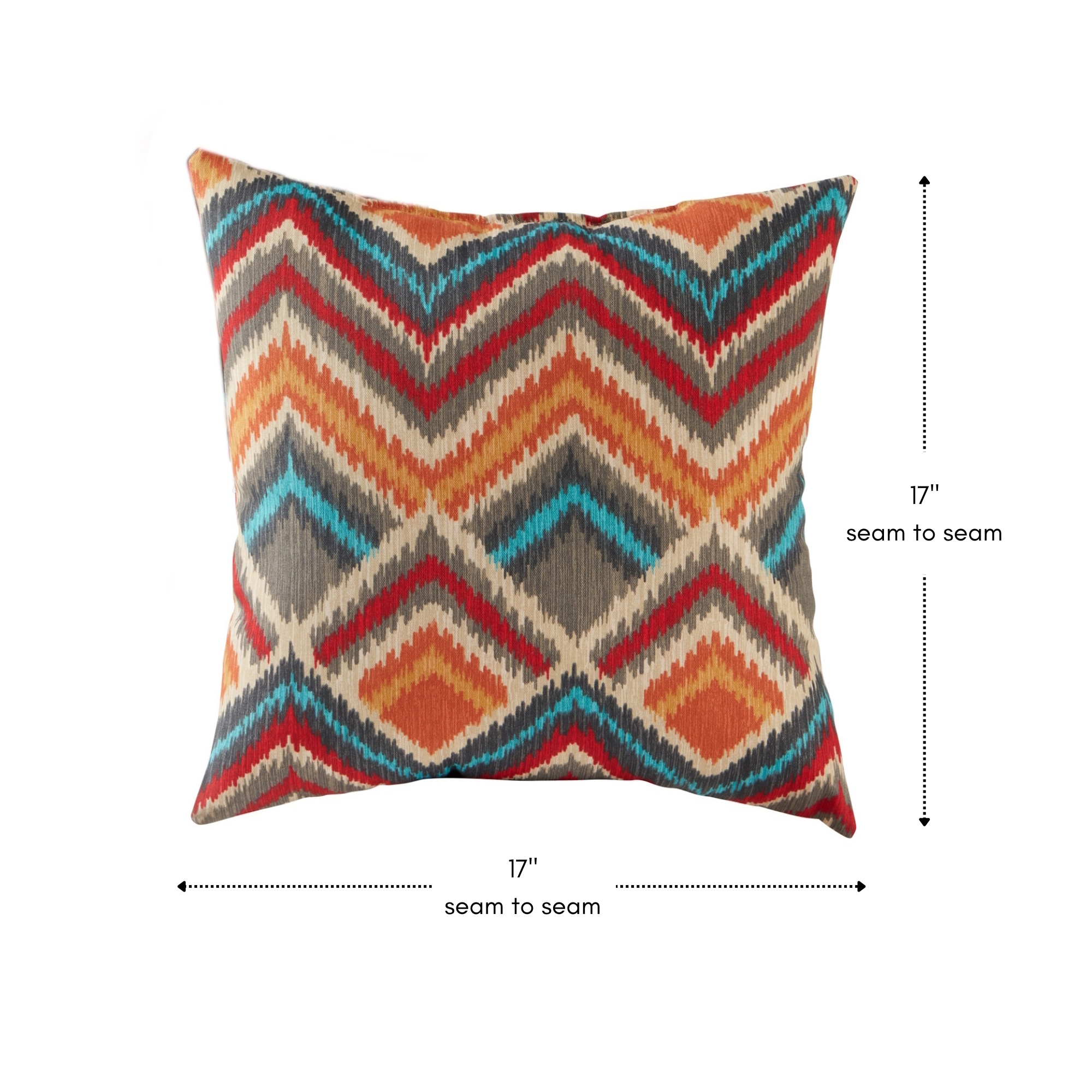 Surreal Multicolor 17" Square Outdoor Throw Pillow Set