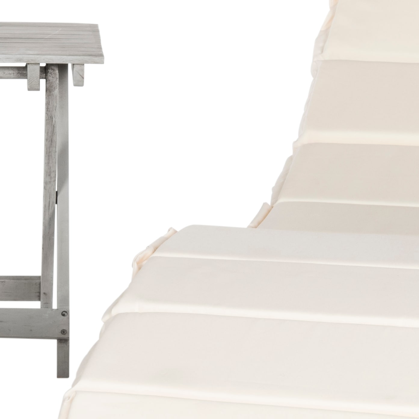 Contemporary Gray Acacia 3-Piece Outdoor Lounge Set