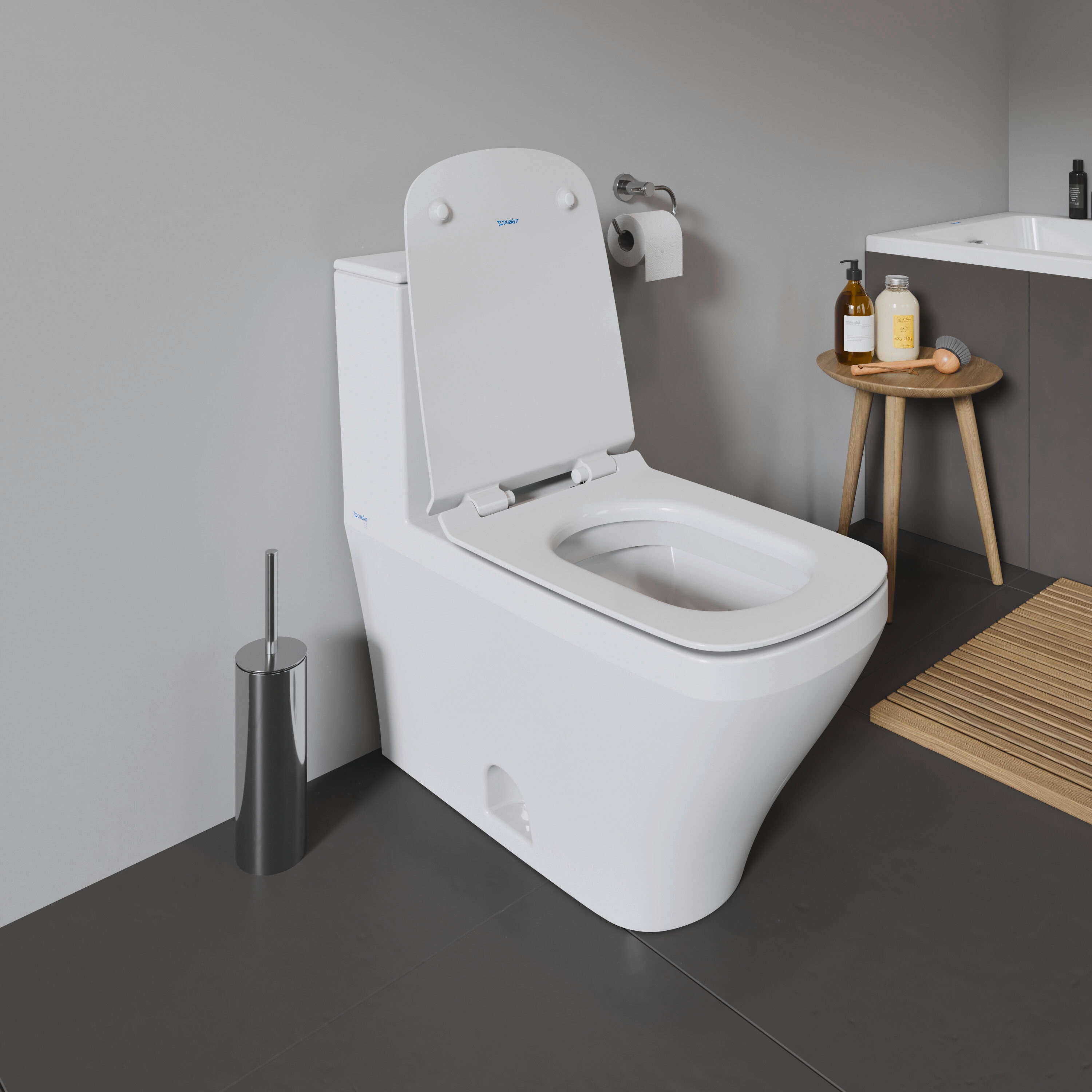 Duravit Durastyle White Elongated Standard Height 1-Piece Toilet 12-in ...