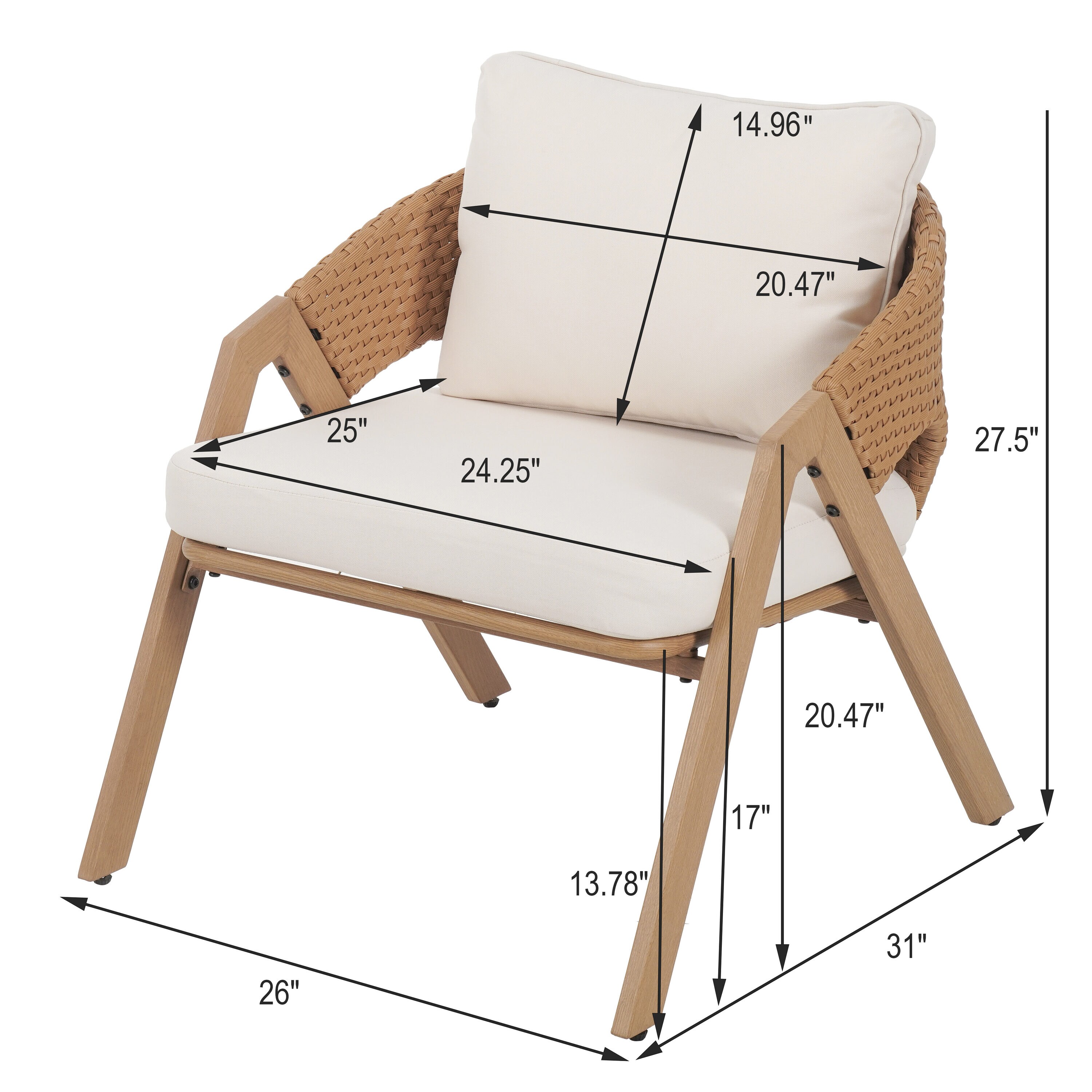 ModernLuxe L3P-N776P271809B Patio-Sofas-Daybeds - View #6