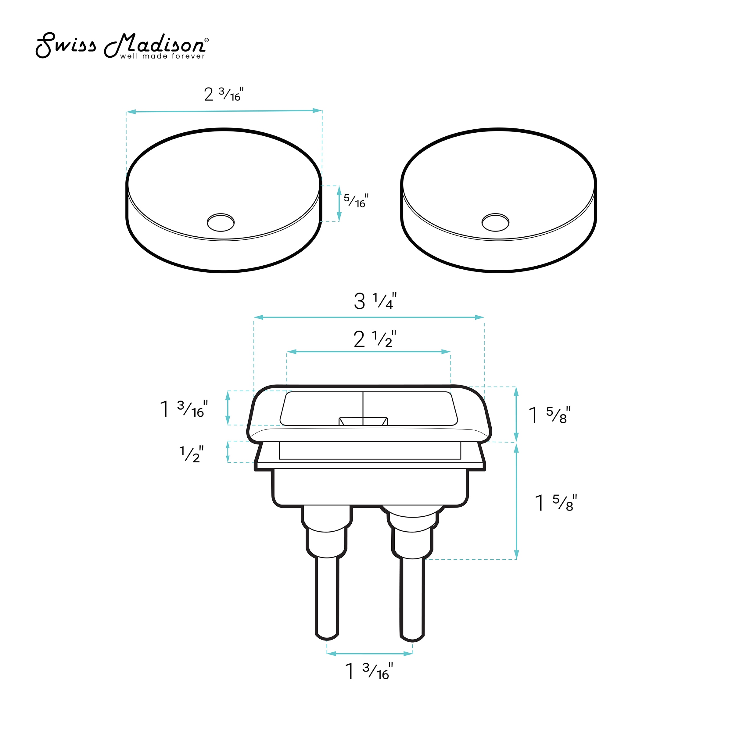 Swiss Madison SM-25-TACTM08RG Toilet-Components-Accessories - View #4