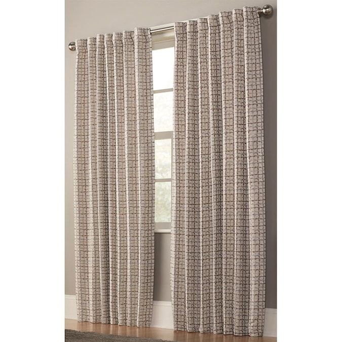 Allen Roth 84 In Taupe Polyester, Allen And Roth Curtains