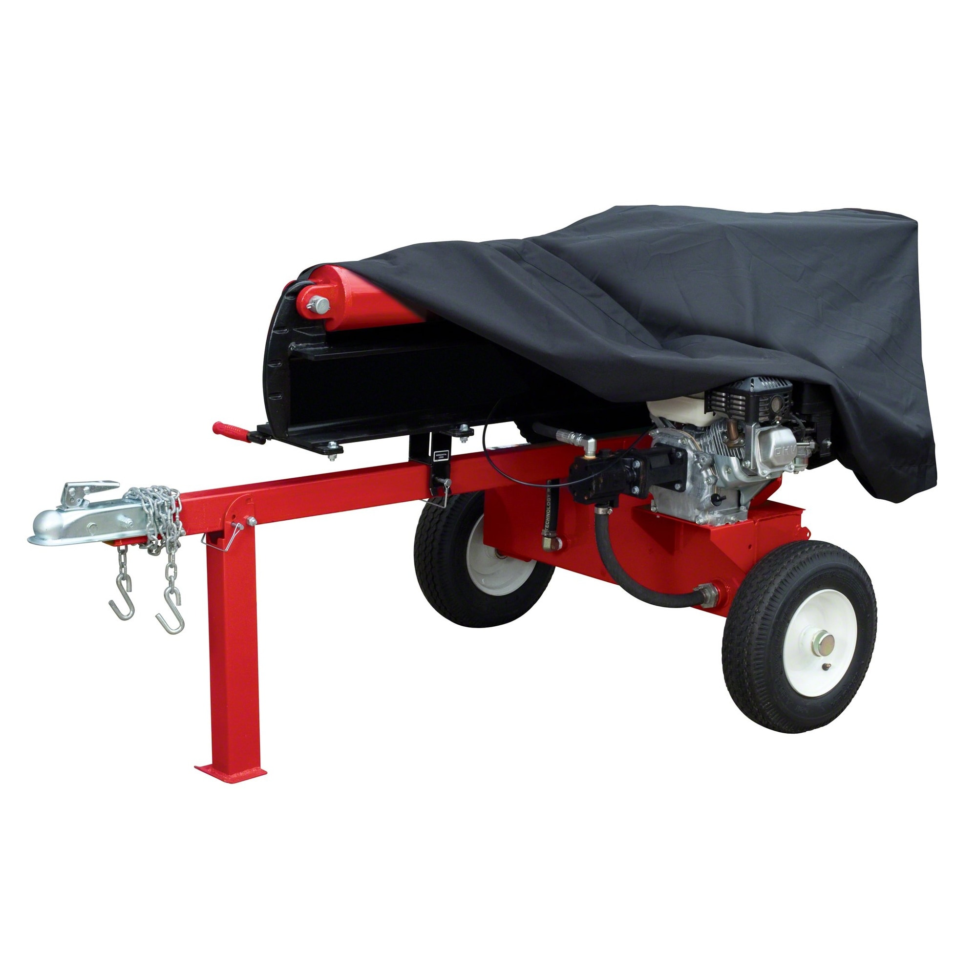 Wudkey - 82in L x 45in W x 34in H Water Resistant Black Log Splitter Cover