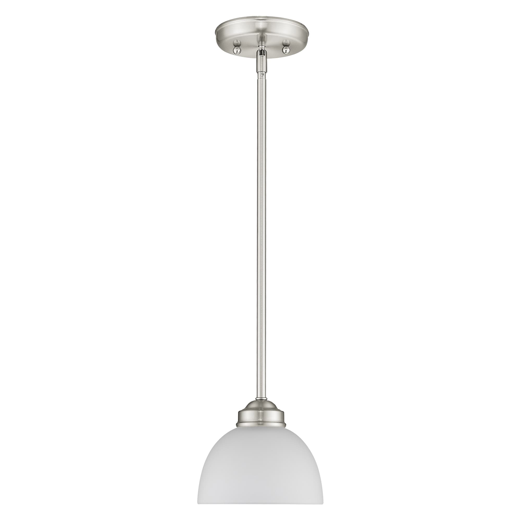Somerset Sleek Contemporary Mini Pendant Light in Brushed Nickel