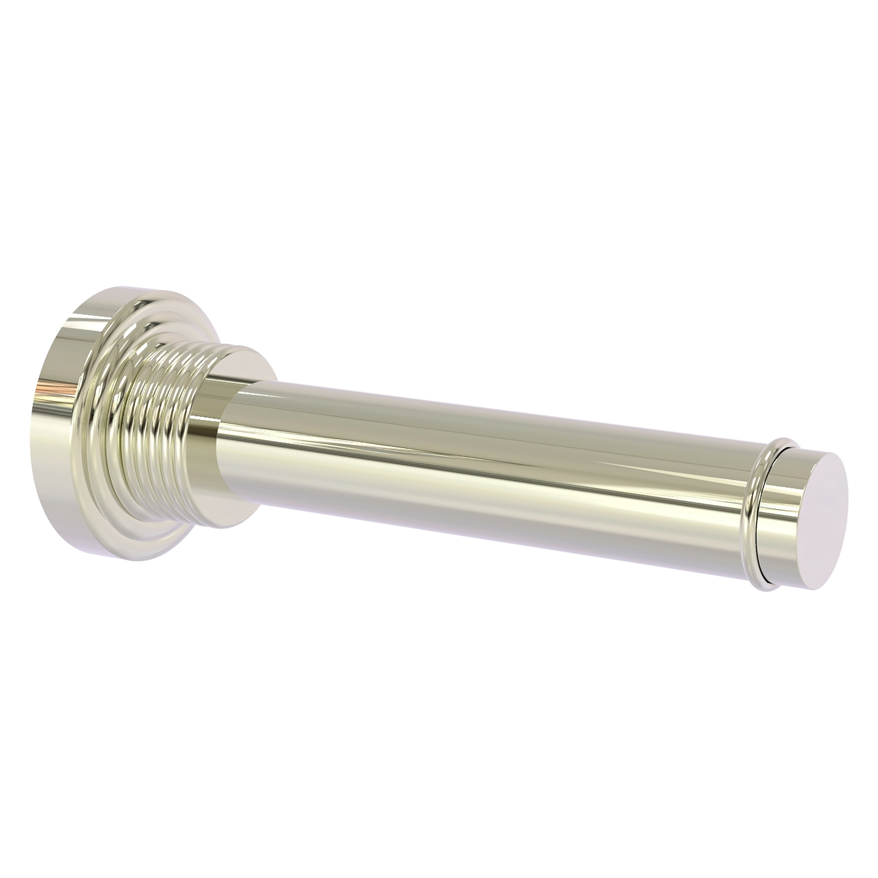 Allied Brass WP-24-1-PNI Waverly Place Polished Nickel Wall mount Single post Toilet Paper Holder 1 -Rolls with Storage
