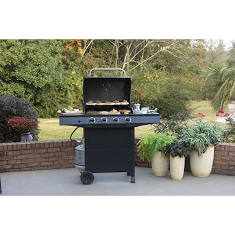 Hoved Intermediate syg Char-Broil Performance Series Gray 4-Burner Liquid Propane Gas Grill in the Gas  Grills department at Lowes.com