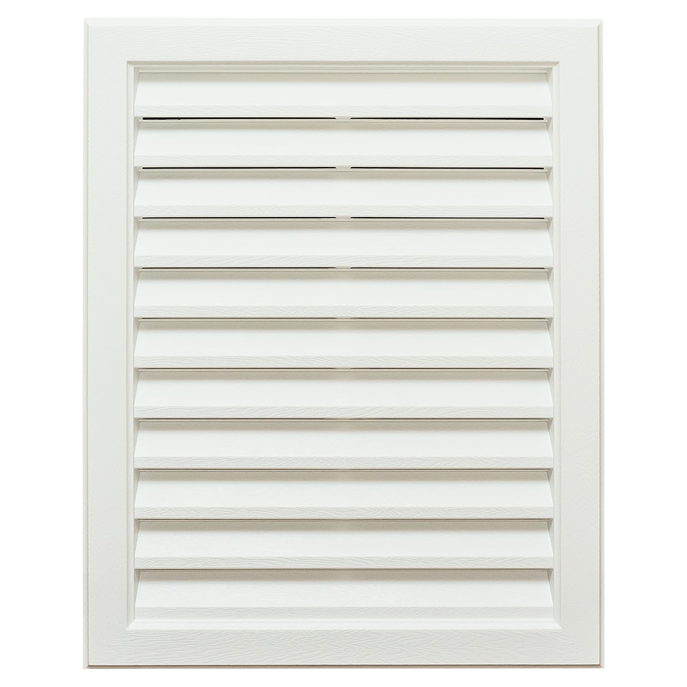 Novik Siding Vent 18-in x 24-in White Rectangle Plastic Gable Vent with ...