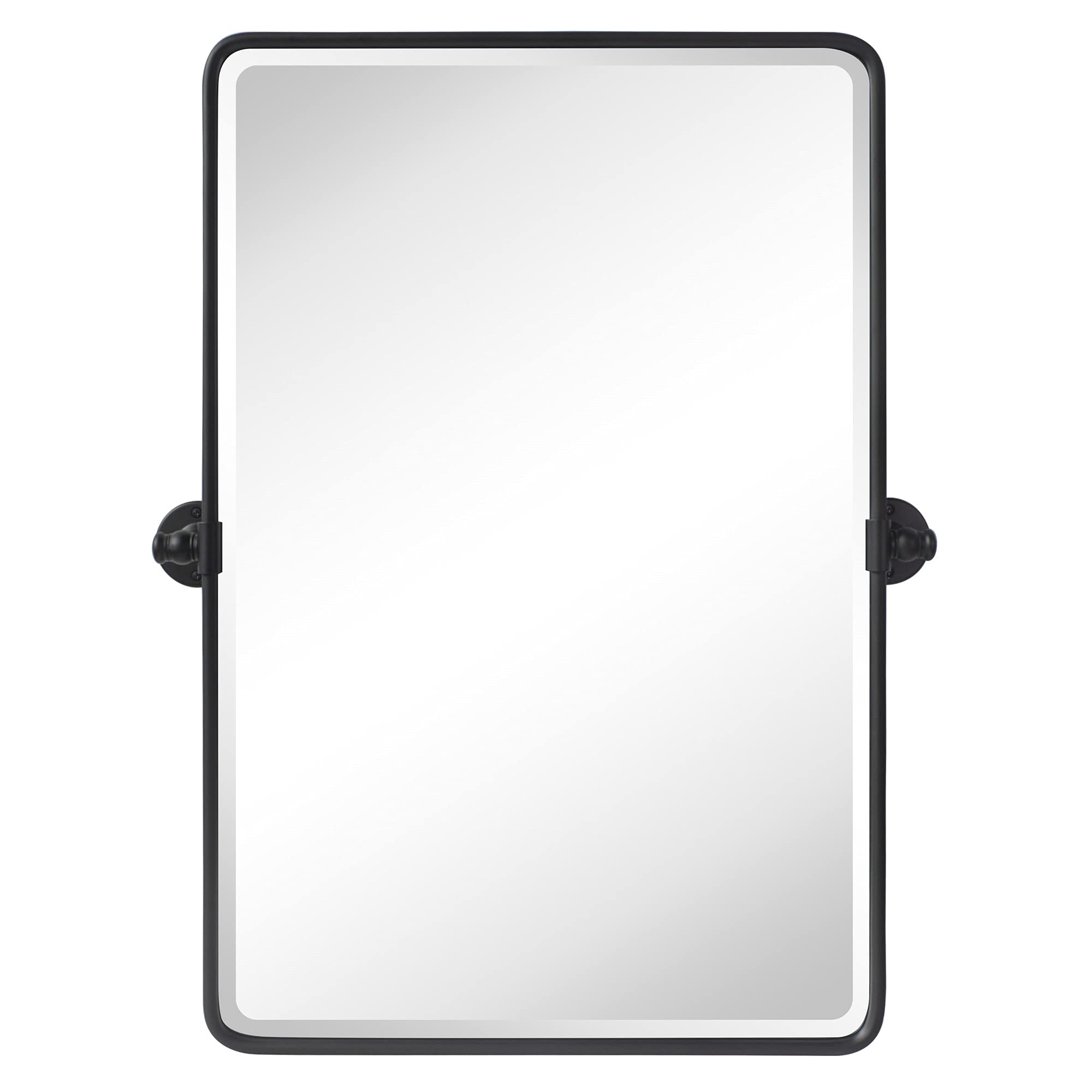 Matte Black Metal Framed Rectangular Bathroom Vanity Mirror 20 x 30