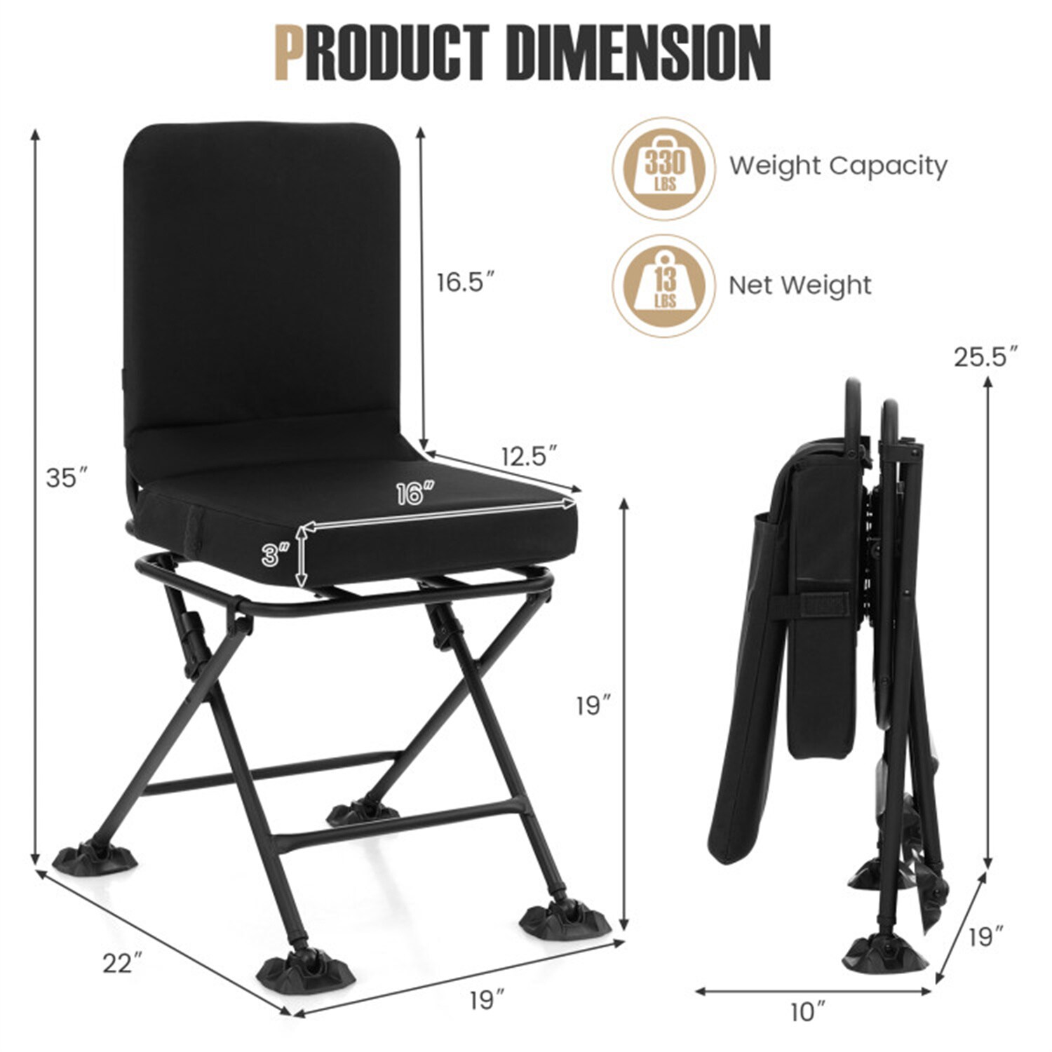 BABOOM BOM-10761DK-CO Beach-Camping-Chairs - View #2