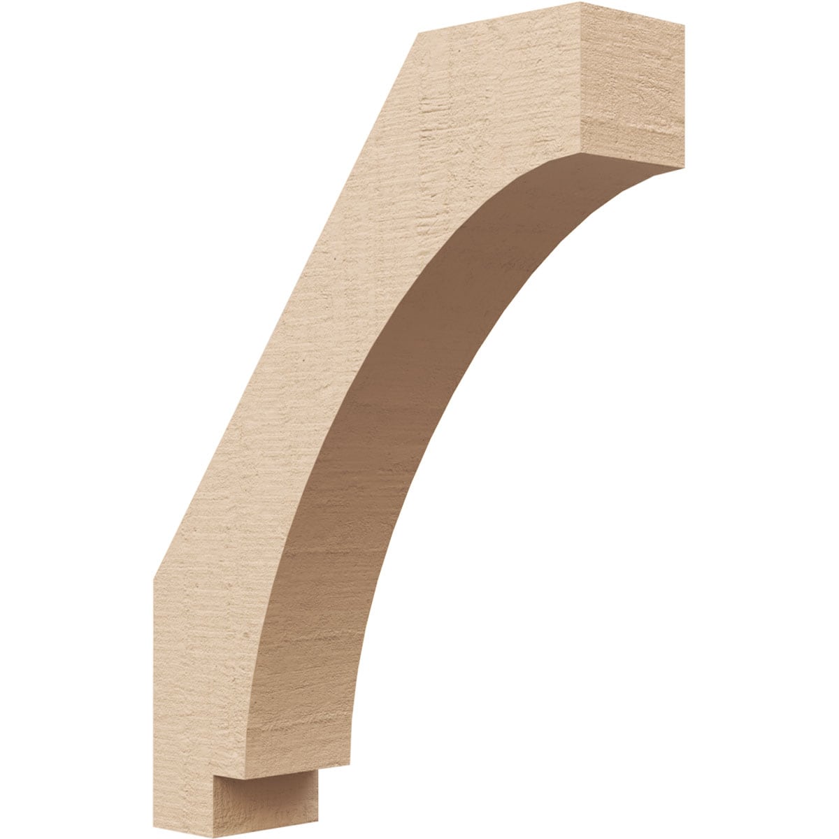 Ekena Millwork BRCUR03X12X16IMPRCPR 3-in x 16-in x 12-in Primed Urethane Imperial Rough Cedar TimberThane Knee Brace