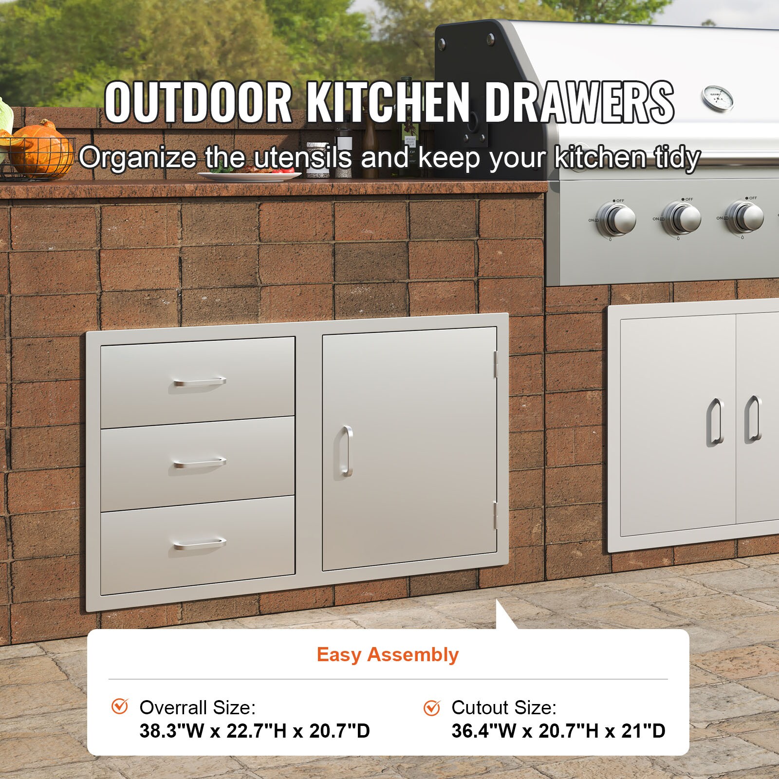 VEVOR SCCTG23X38.900016V0 Modular-Outdoor-Kitchens - View #2