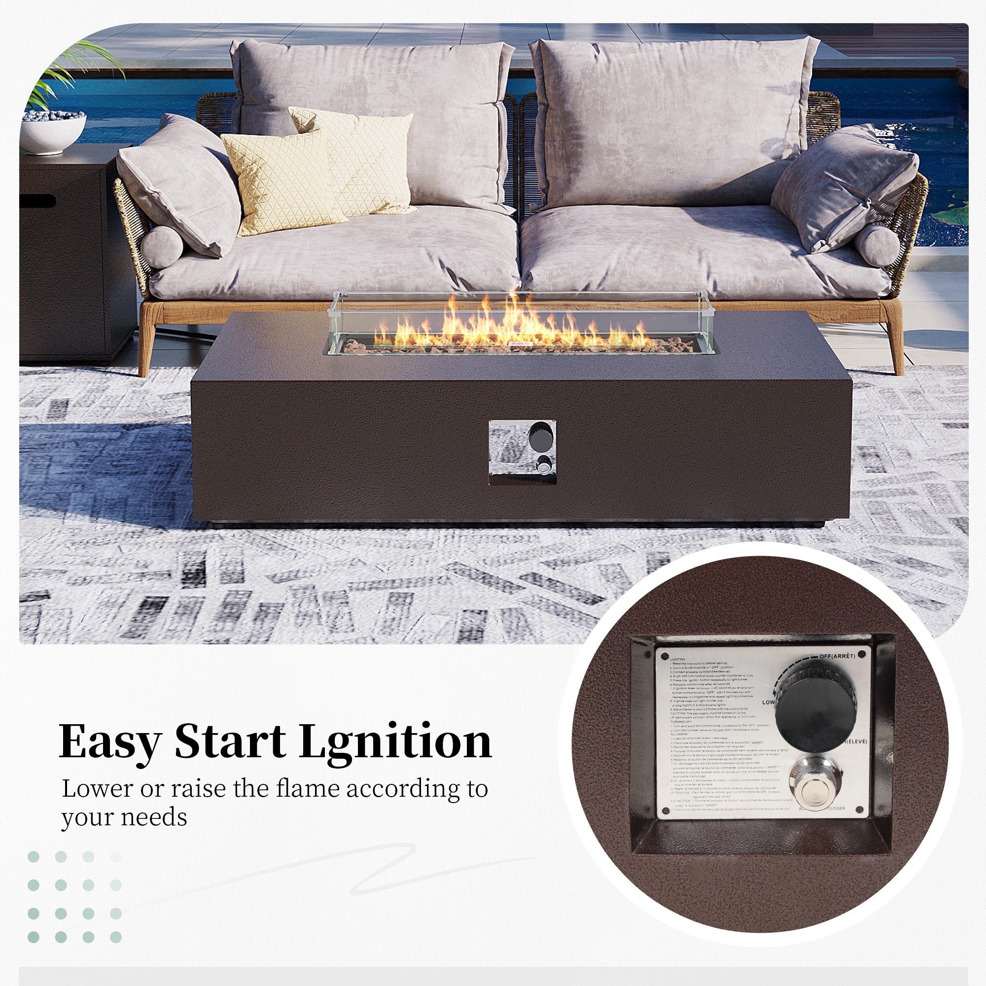 Patio Watcher 56TP-BROWN-BLZWST Outdoor-Gas-Firepits - View #5