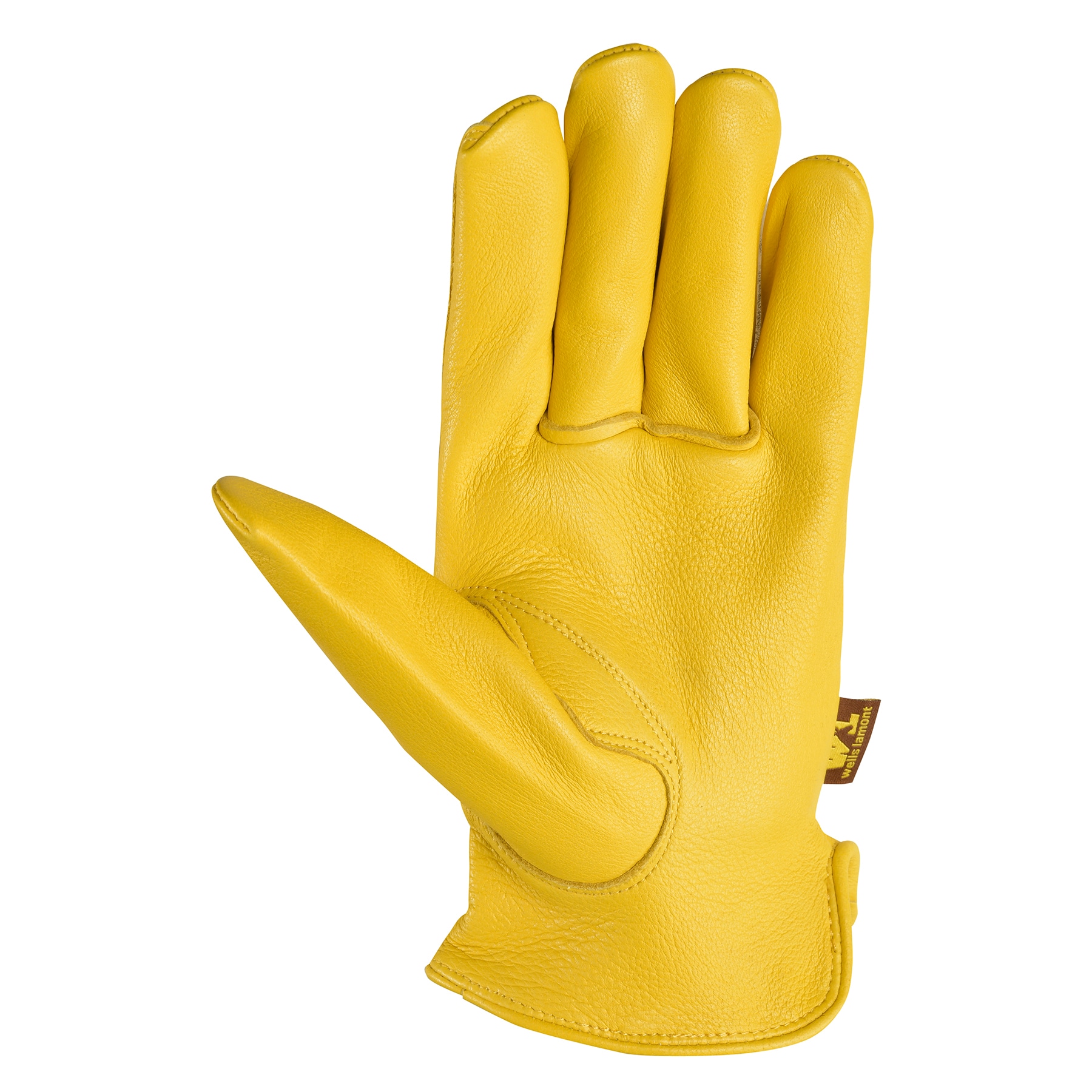 Wells Lamont Large Gold Leather Utility Gloves, (1-Pair) in the Work Gloves  department at