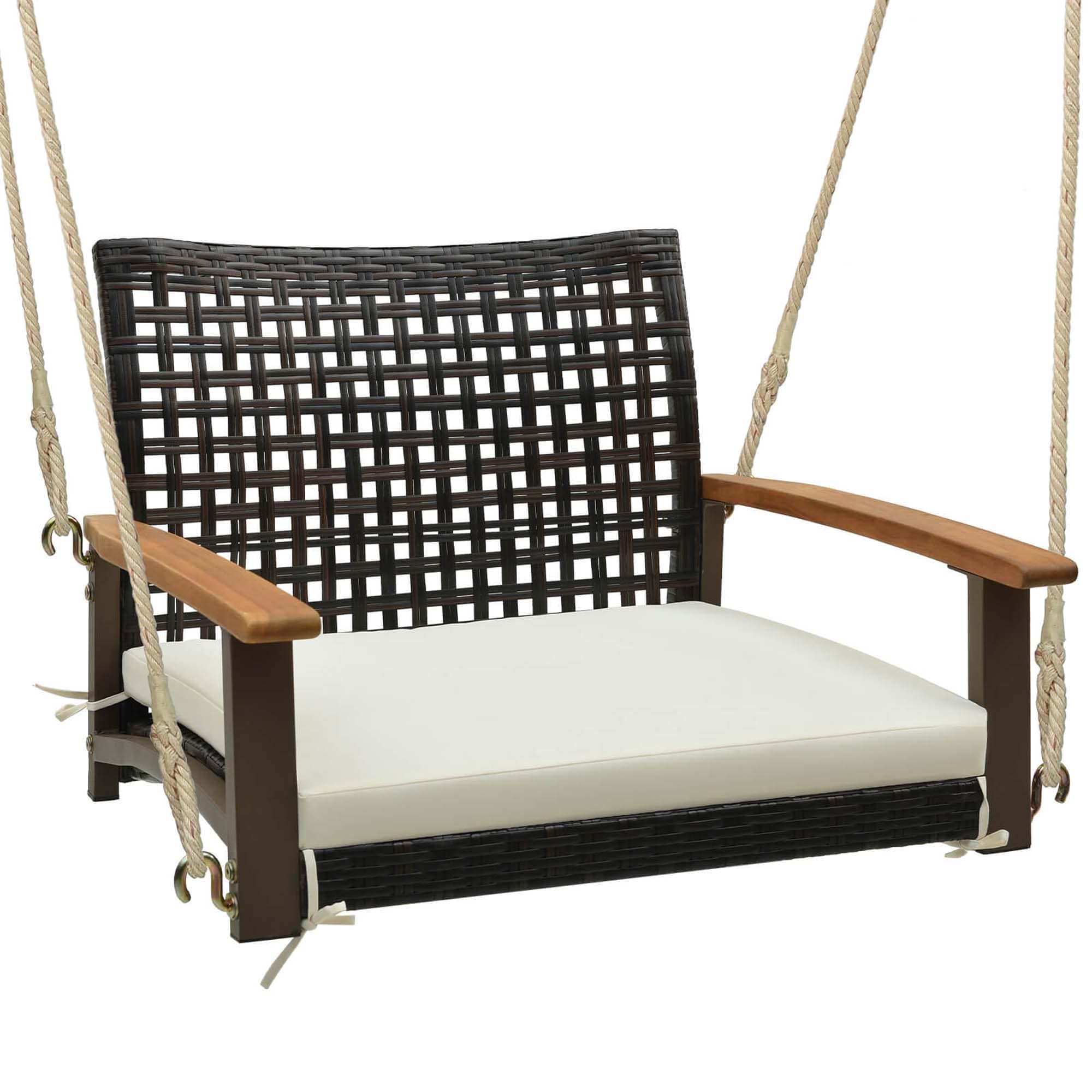 Costway LWS00072 1 -person Brown Outdoor Swing