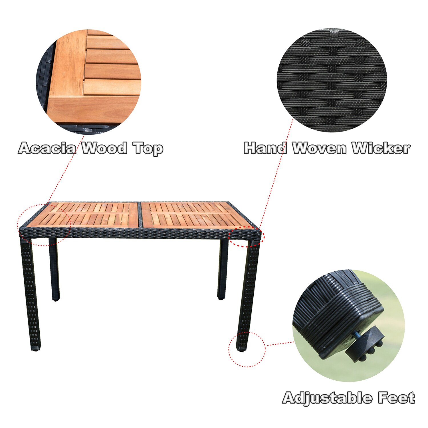 Mondawe MO-16084BK-NY Patio-Dining-Sets - View #7