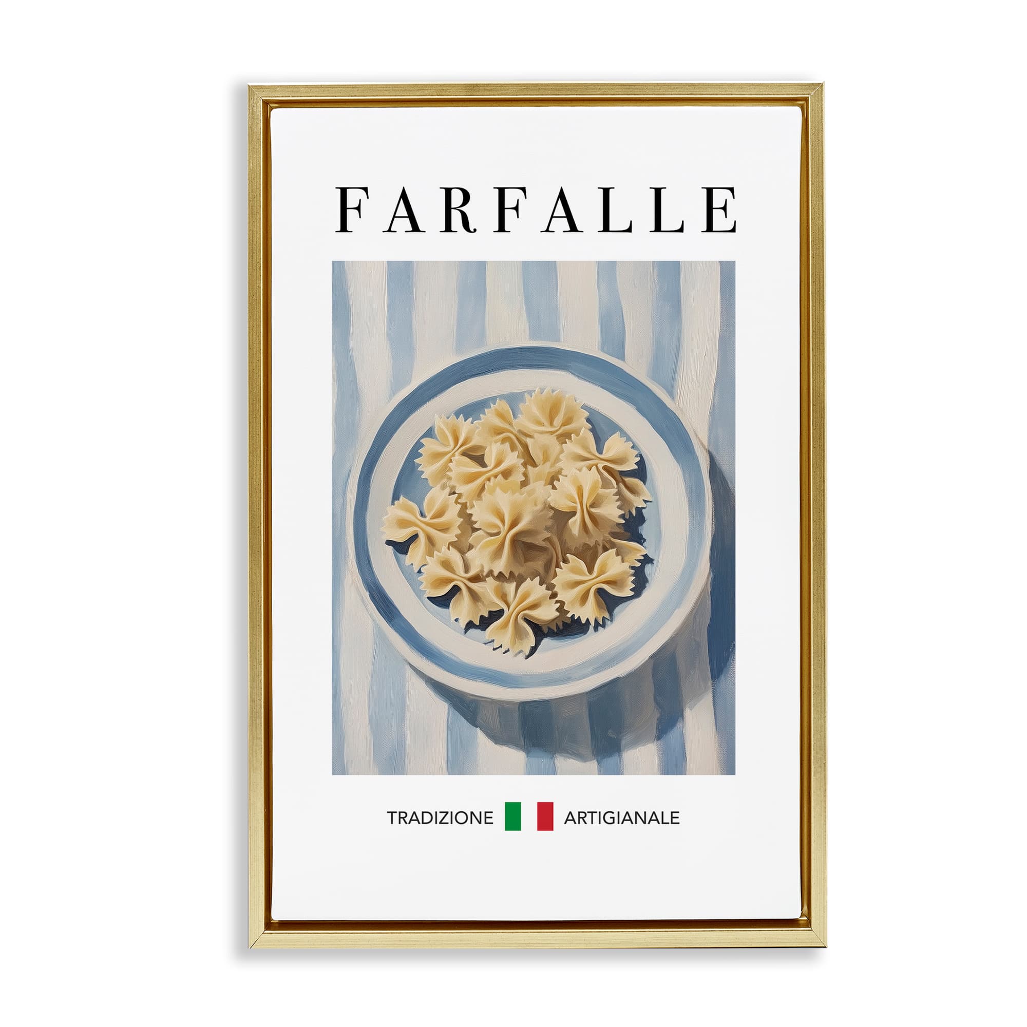 Stupell Industries BT-216-FFG-20X30 Traditional Farafalle Pasta Floating Frame design by Andreas Magnusson
