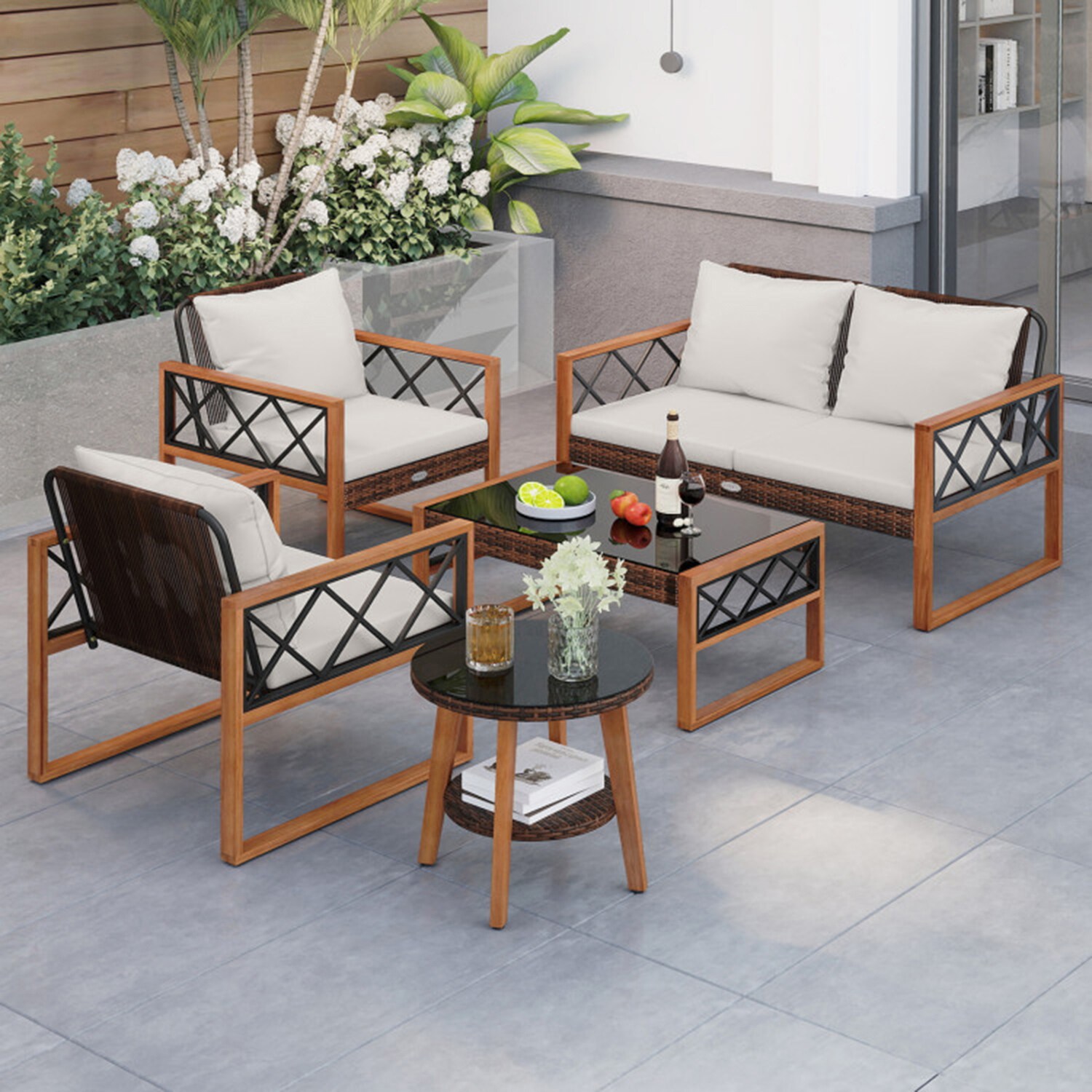 Mondawe MO-HW47245WH5 Patio-Conversation-Sets - View #3
