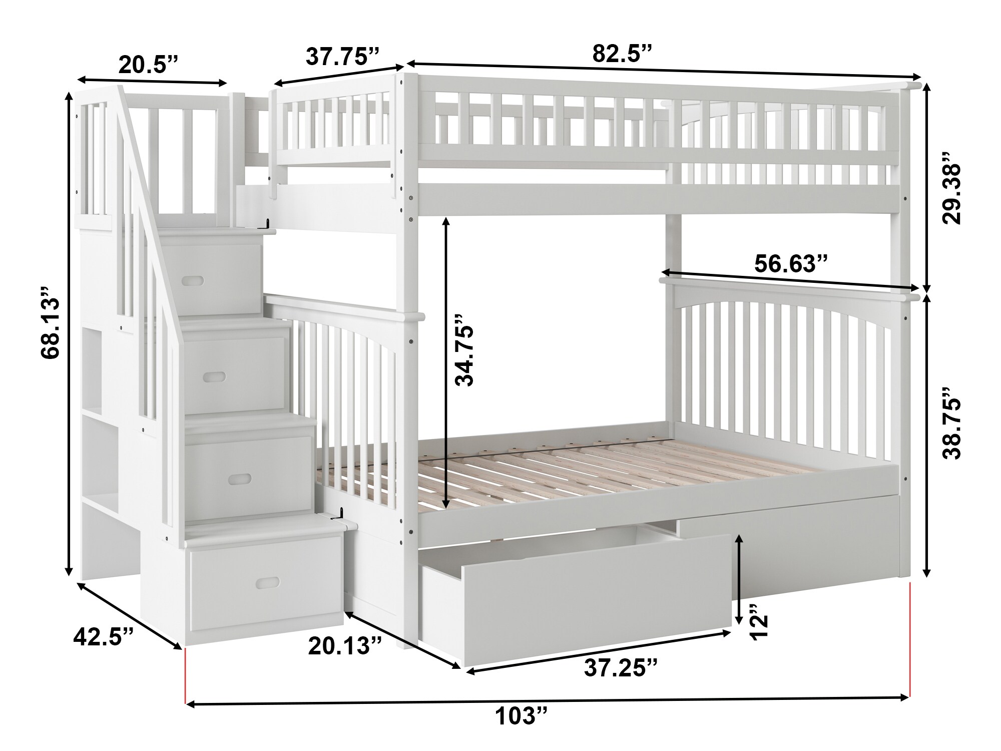 AFI Furnishings AB55842 Bunk-Beds - View #7
