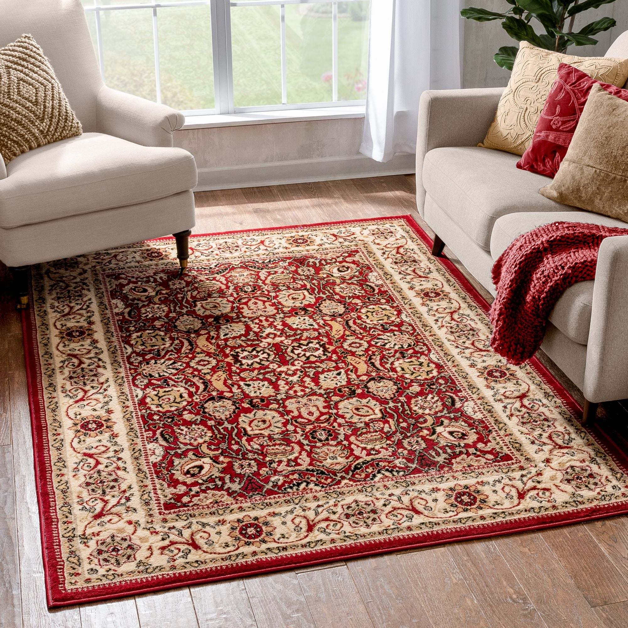 Well Woven Well Woven Persa Tabriz Traditional Area Rug in the Rugs ...