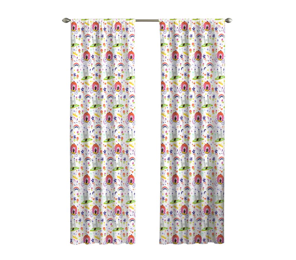 Eclipse 16459042X063MUL 63-in Multi Polyester Blackout Rod Pocket Single Curtain Panel