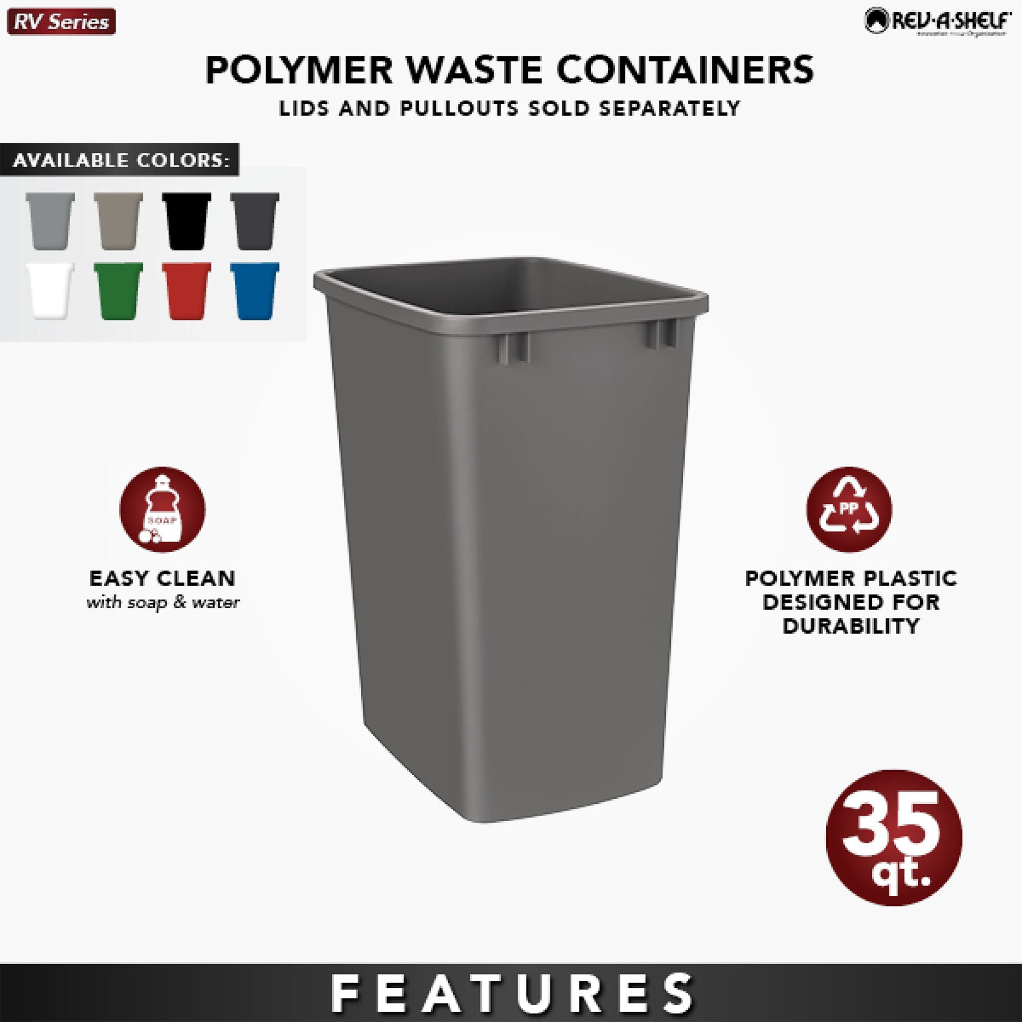 Rev-A-Shelf 397917 Pullout-Trash-Cans - View #4