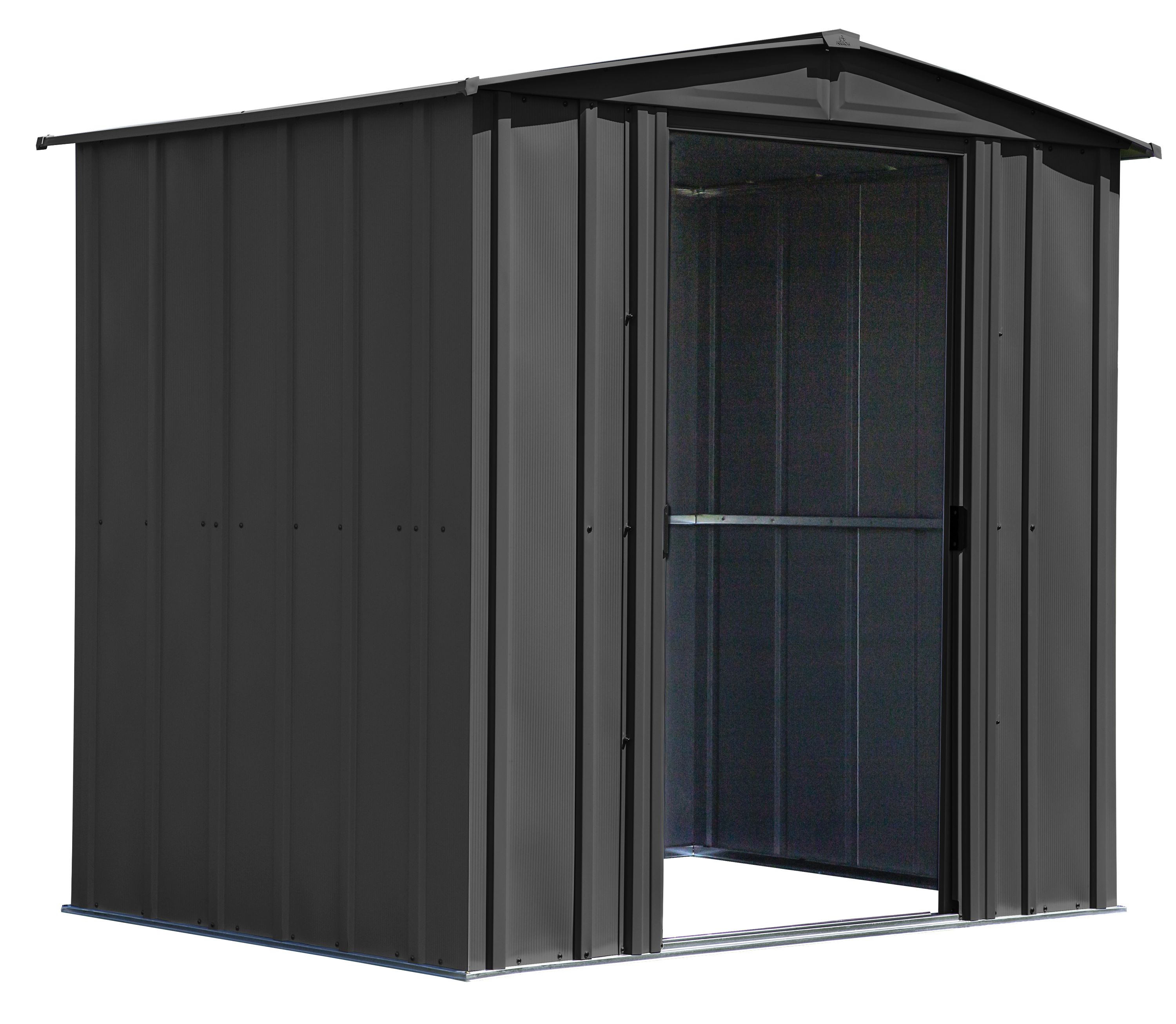 Arrow 6-ft x 5-ft Classic Galvanized Steel Storage Shed in the Metal ...