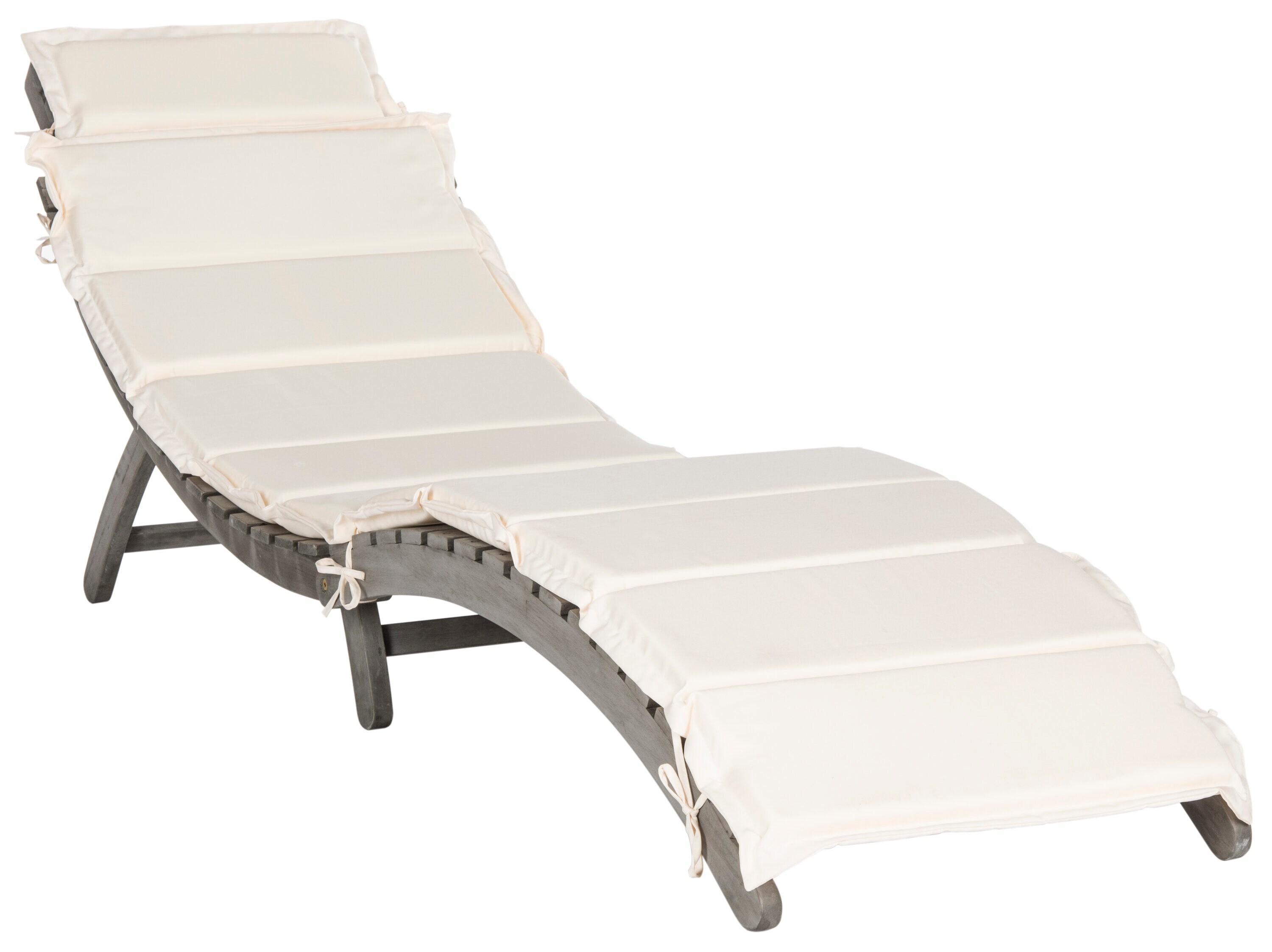 Contemporary Gray Acacia 3-Piece Outdoor Lounge Set
