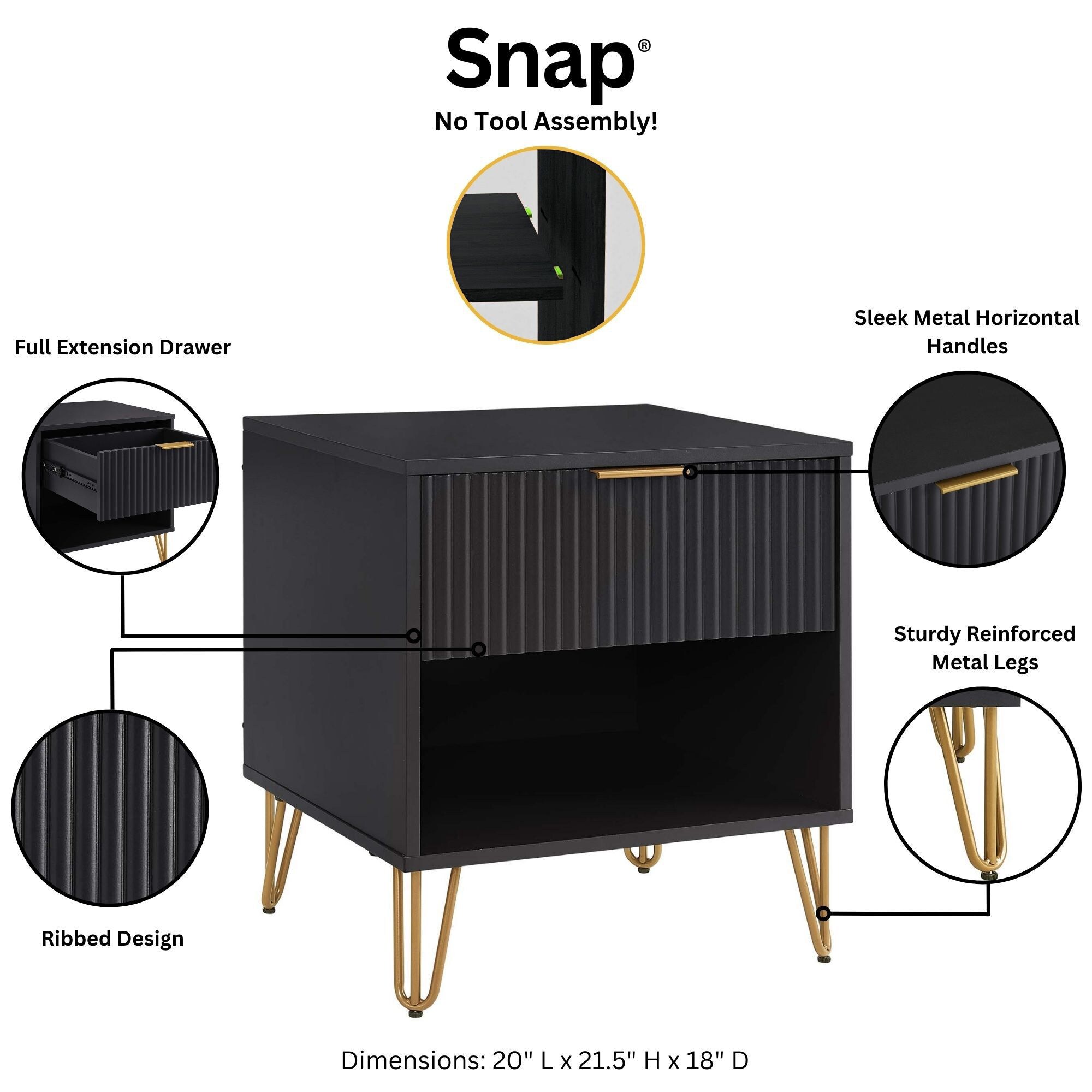 LUXEYARD DS-M-BAC01155 nightstands - View #4