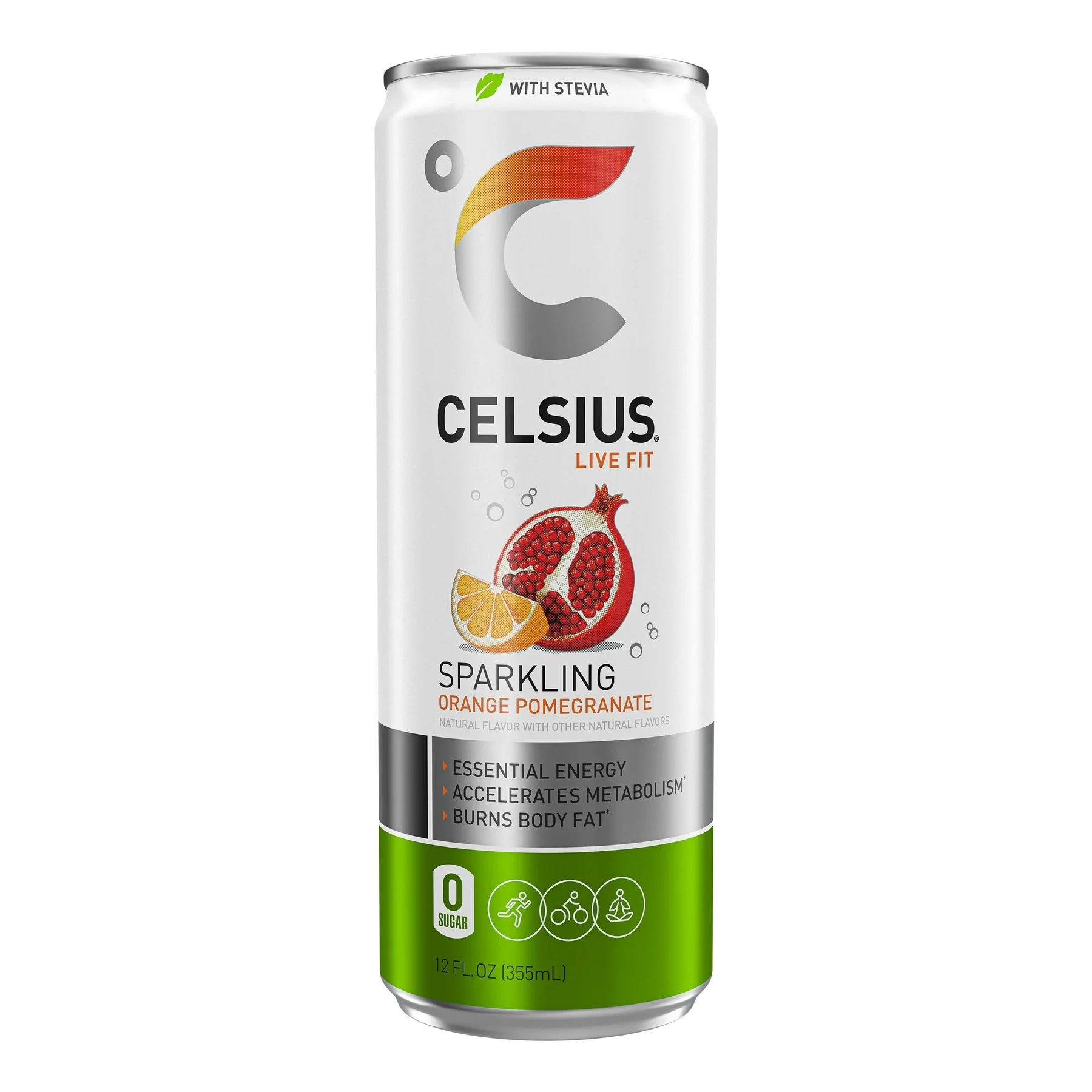 Celsius 852481007104 12 Fluid ounce(s) Orange Pomegranate Energy drink