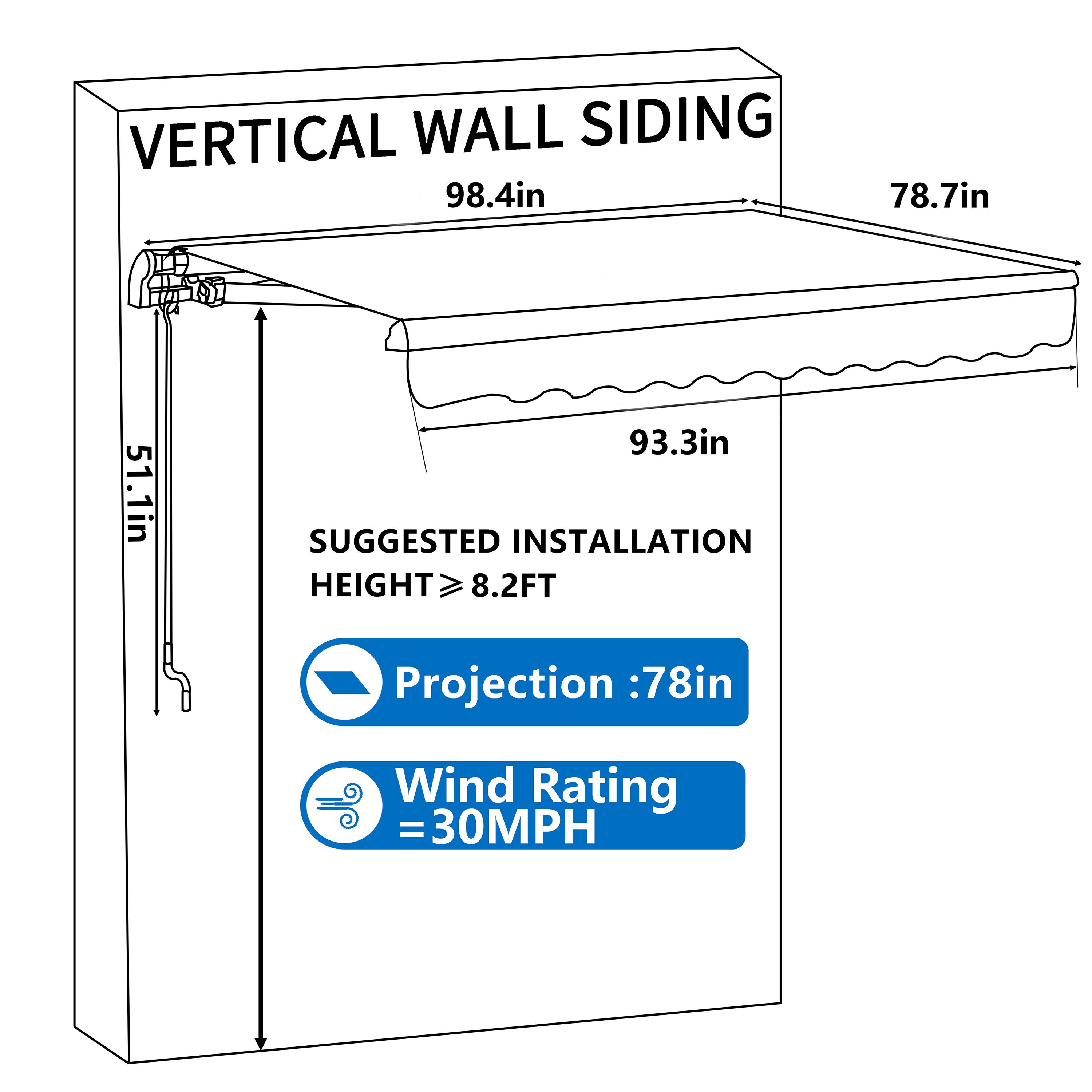 VEIKOUS PG0205-GY awnings - View #3