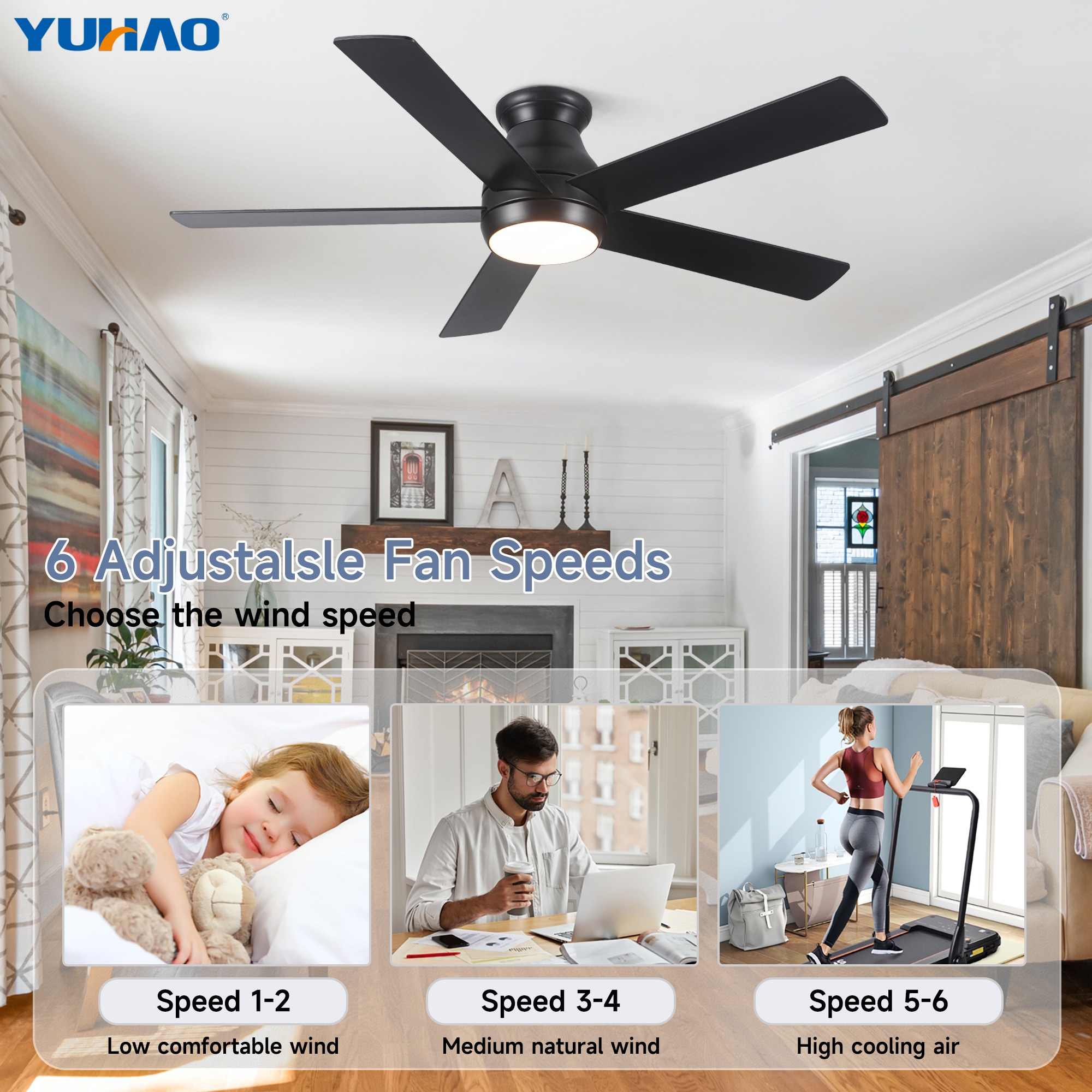 YUHAO LSDC1185BK52 Ceiling-Fans - View #13