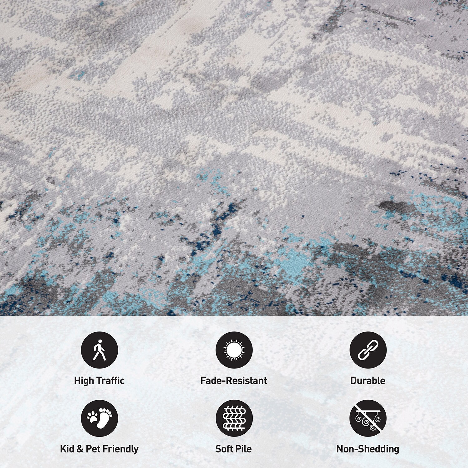 World Rug Gallery 4055BLUE3X5 rugs - View #4