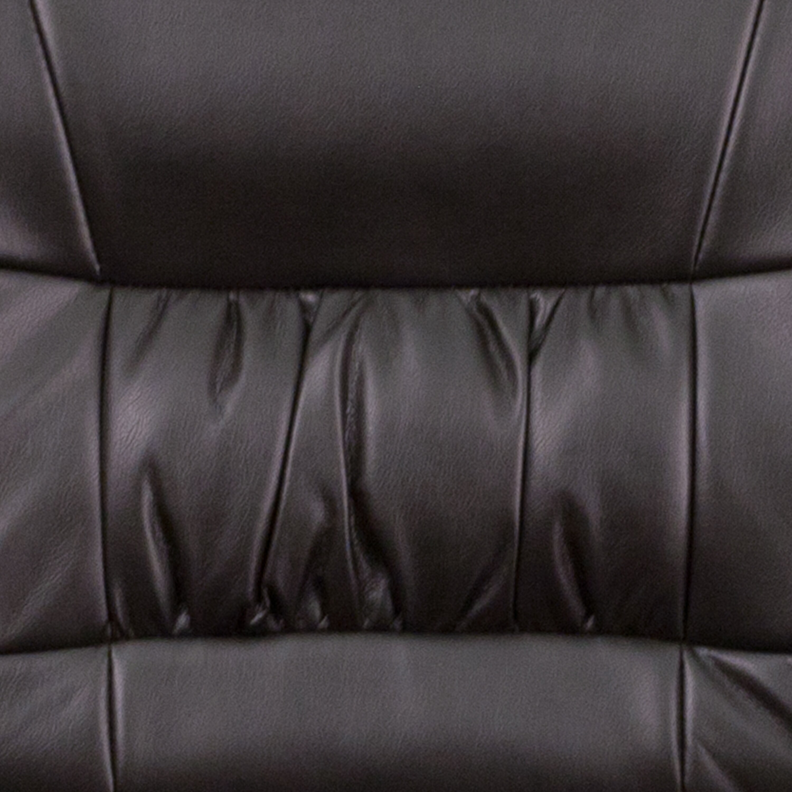 Ergonomic Brown LeatherSoft Executive Chair with Metal Frame