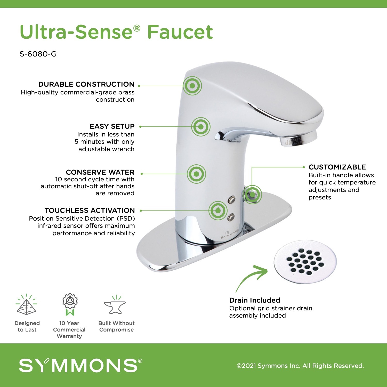 Symmons S-6080-G Lavatory-Faucets - View #5