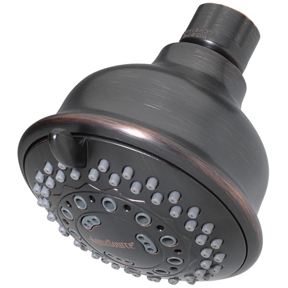 AquaSource Oil Rubbed Bronze 6 Spray Shower Head 2 5 GPM 9 5 LPM In   02729302 