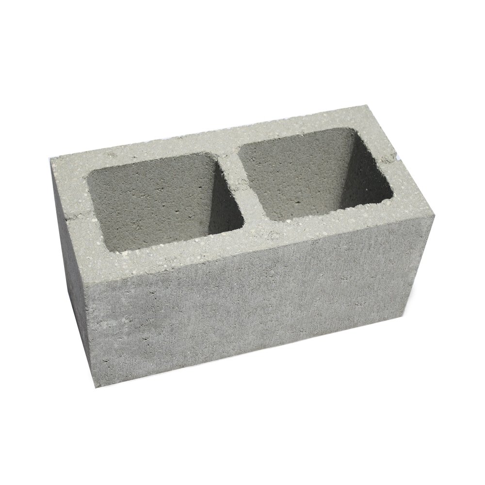 8-in W x 8-in H x 16-in L Concrete Block Cored Concrete Block at Lowes.com