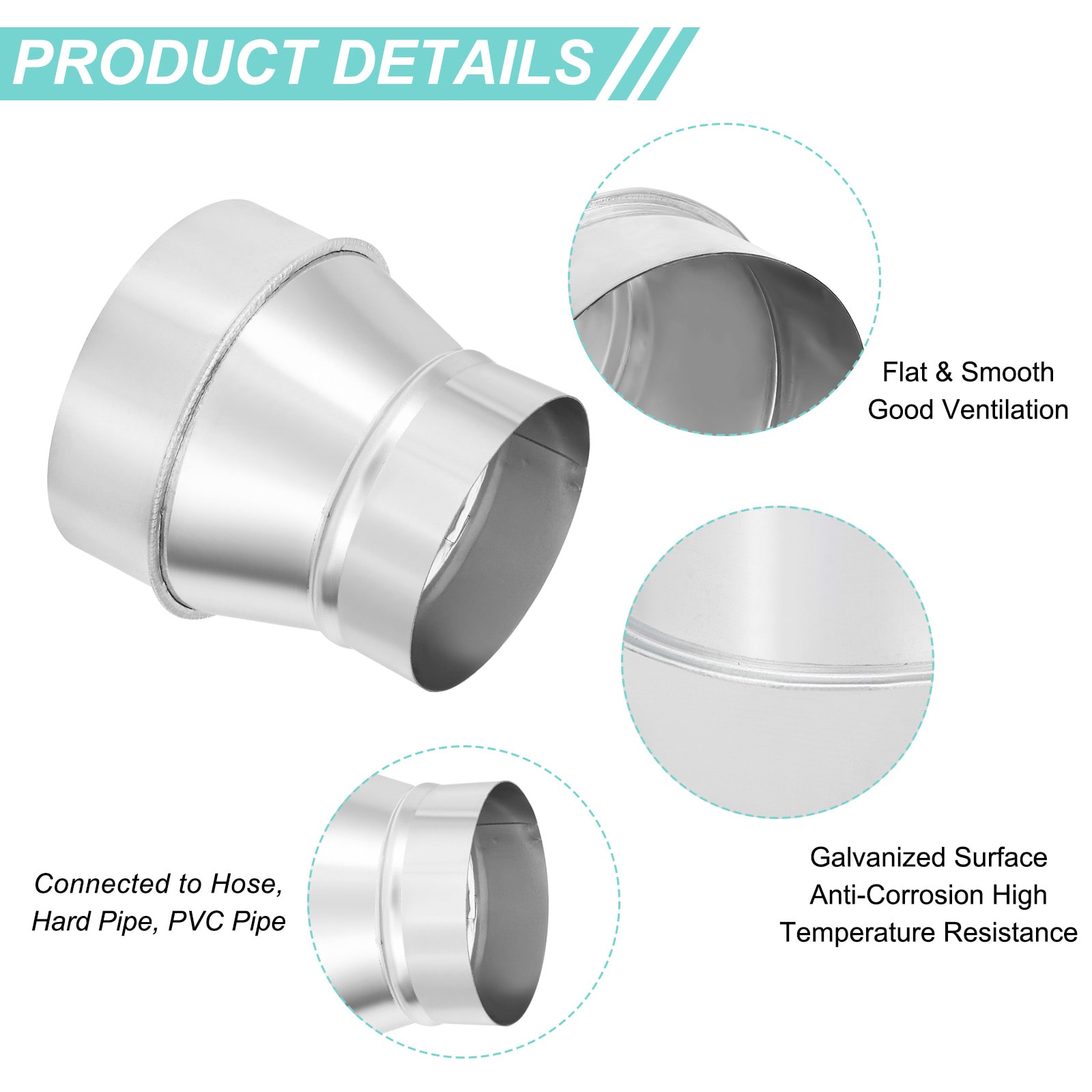 PATIKIL S25093001UX8721 Duct-Boots - View #3