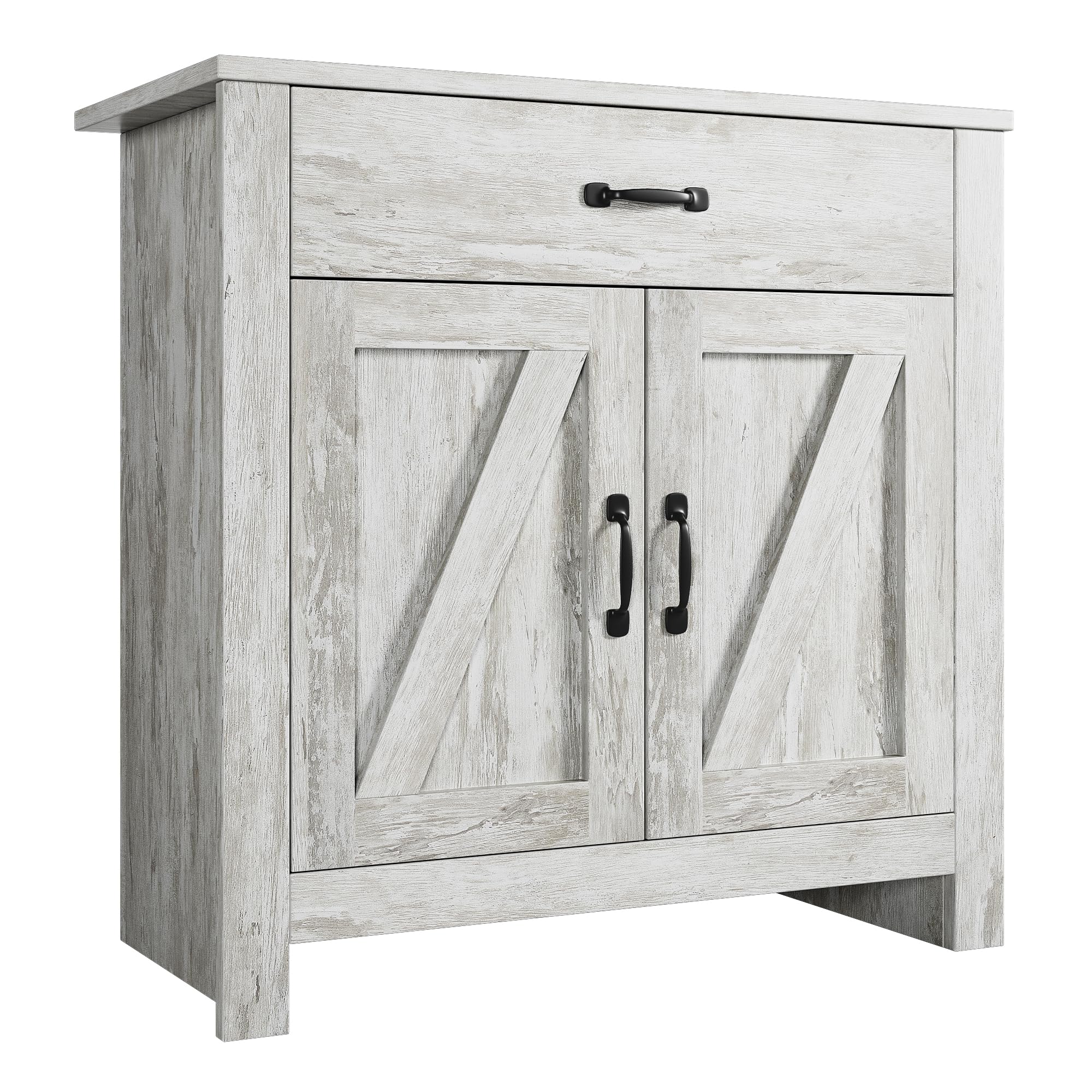 GarveeLife Kitchen Pantry Cabinet with Microwave Shelf Freestanding Hutch Buffet Storage Cabinet for Kitchen Dining Room