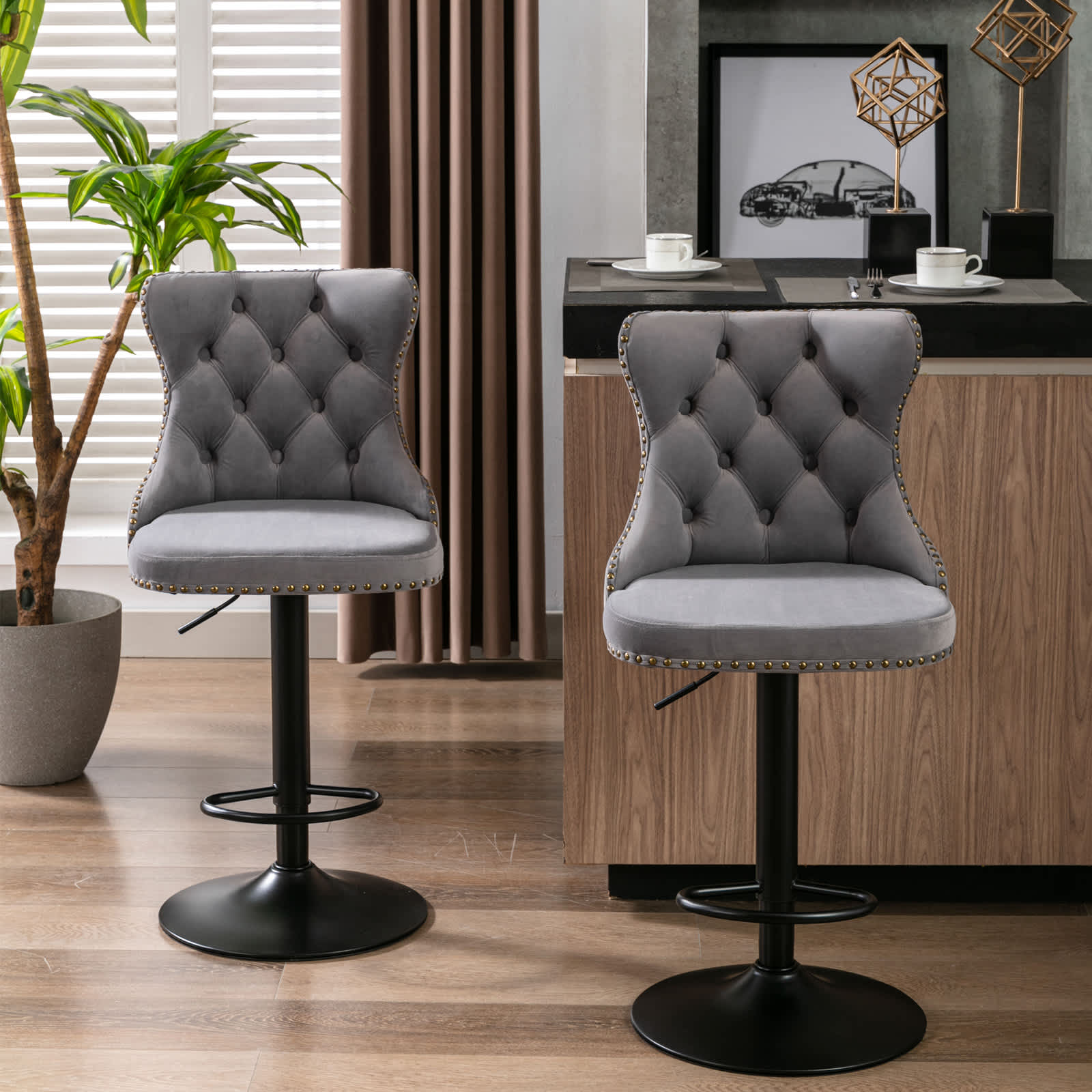 Vynxaria LEXY1953-DJCF-BTY001 Dining-Chairs - View #3