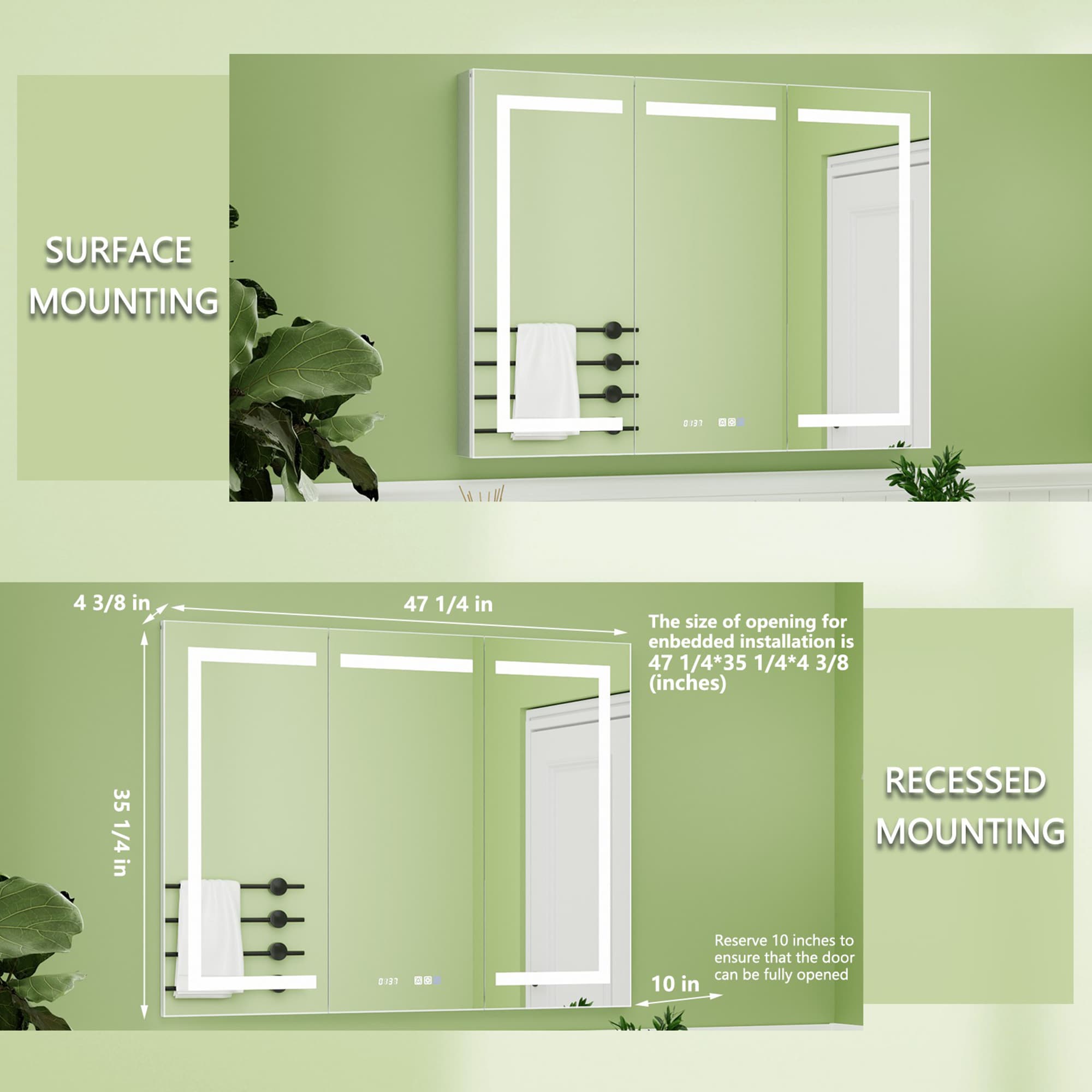 ExBrite 2026V3LV3R1226WD Bathroom-Medicine-Cabinets - View #10