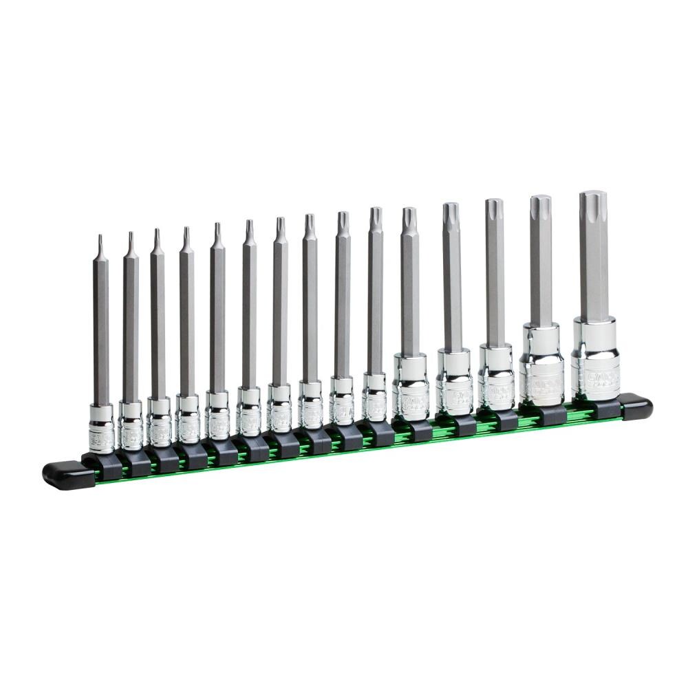 Capri Tools CP30500-15TBL 15-Piece Set Drive Set Torx Bit Driver Socket Set