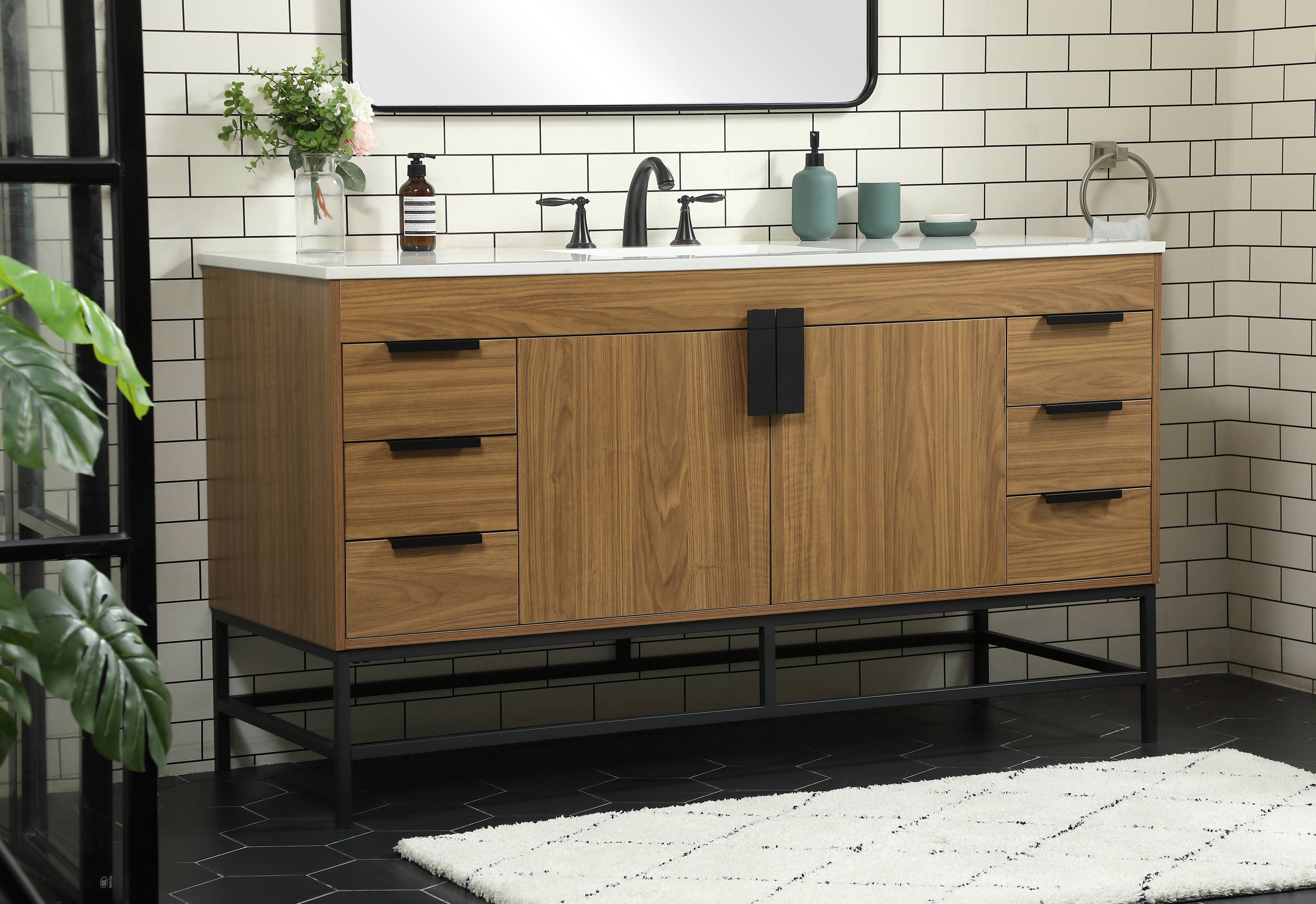 Elegant Decor HF146580WB Bath-Vanity-Combo - View #3