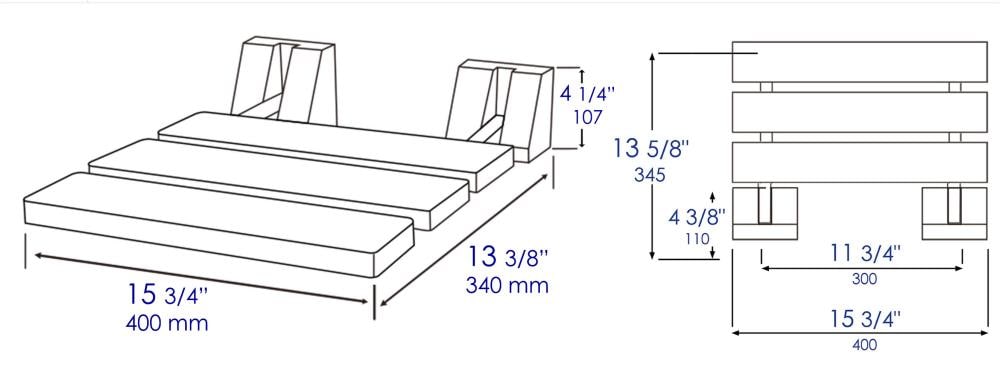 ALFI ABS16S-PC Bath-Safety-Seats-Benches - View #5