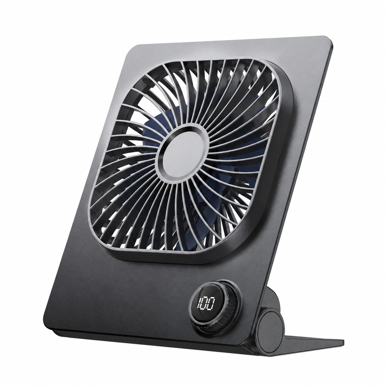 CYIKE  Desk Fan 6 61 Ultra thin power cell Powered Fan with Powerful Wind 100 Speeds Adjustable Digital Display Timer Ultra quiet Small Portable